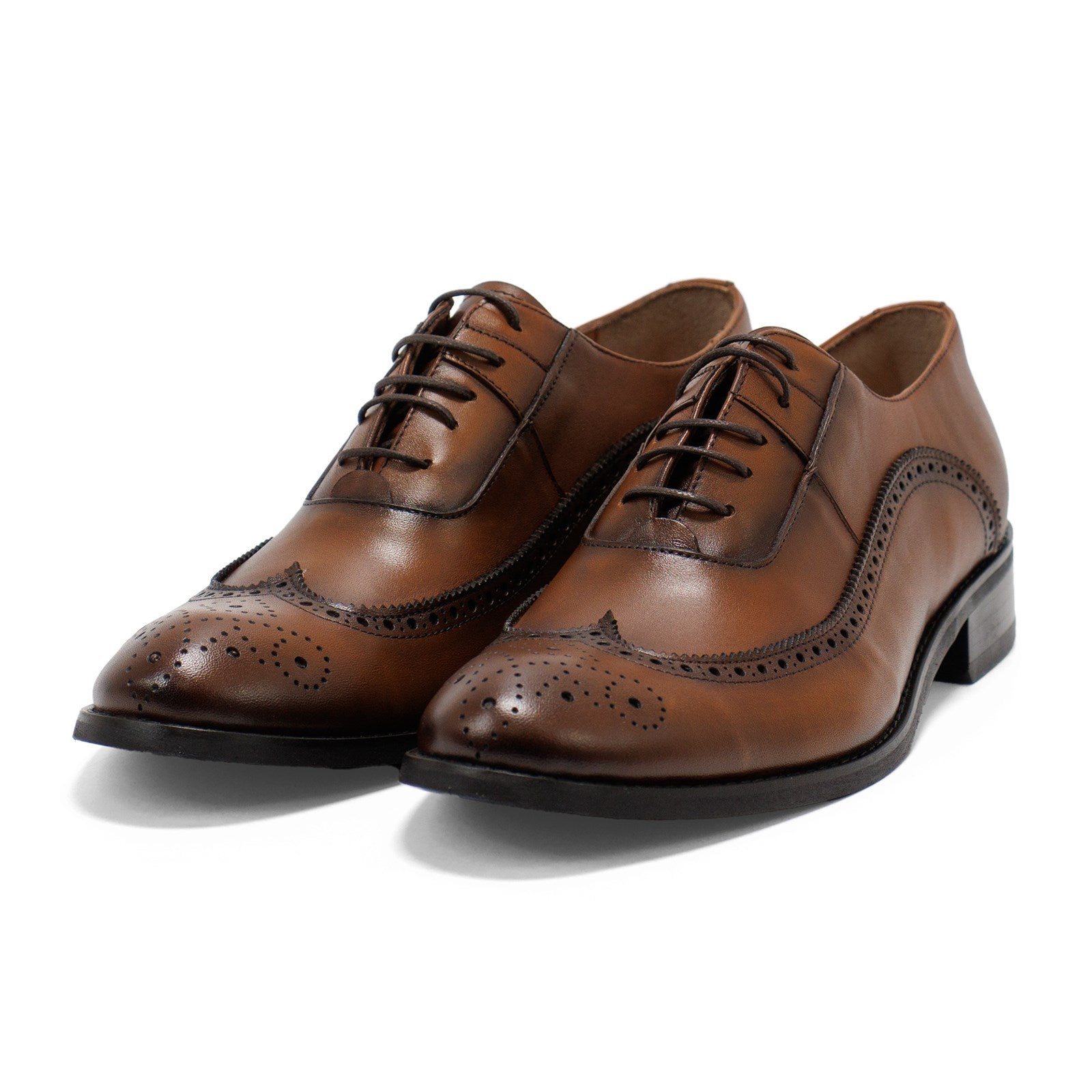 Hakki Men Genova Leather Wingtip Oxford Shoes