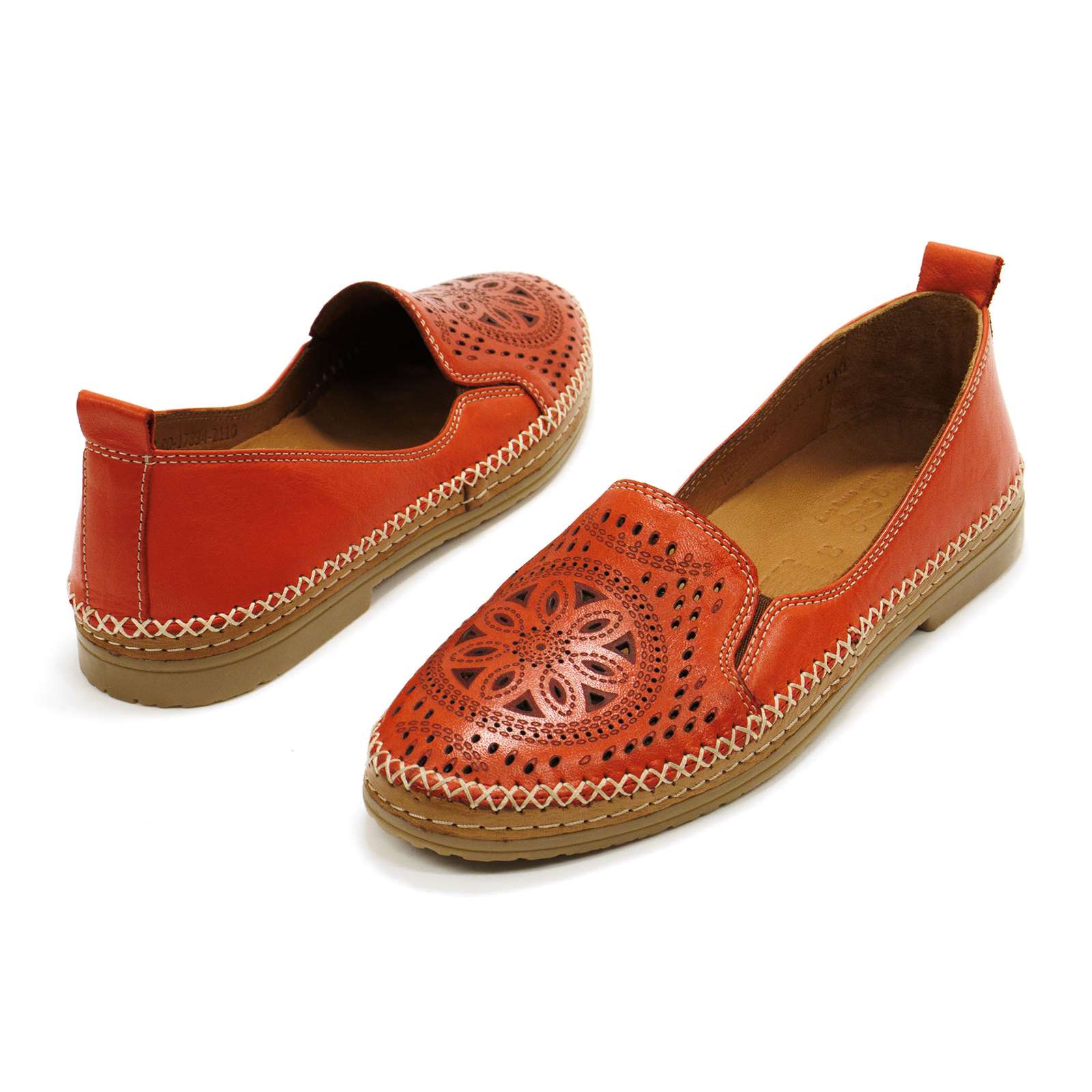 Spring Step Women Ingrid Perforated Leather Slip-On