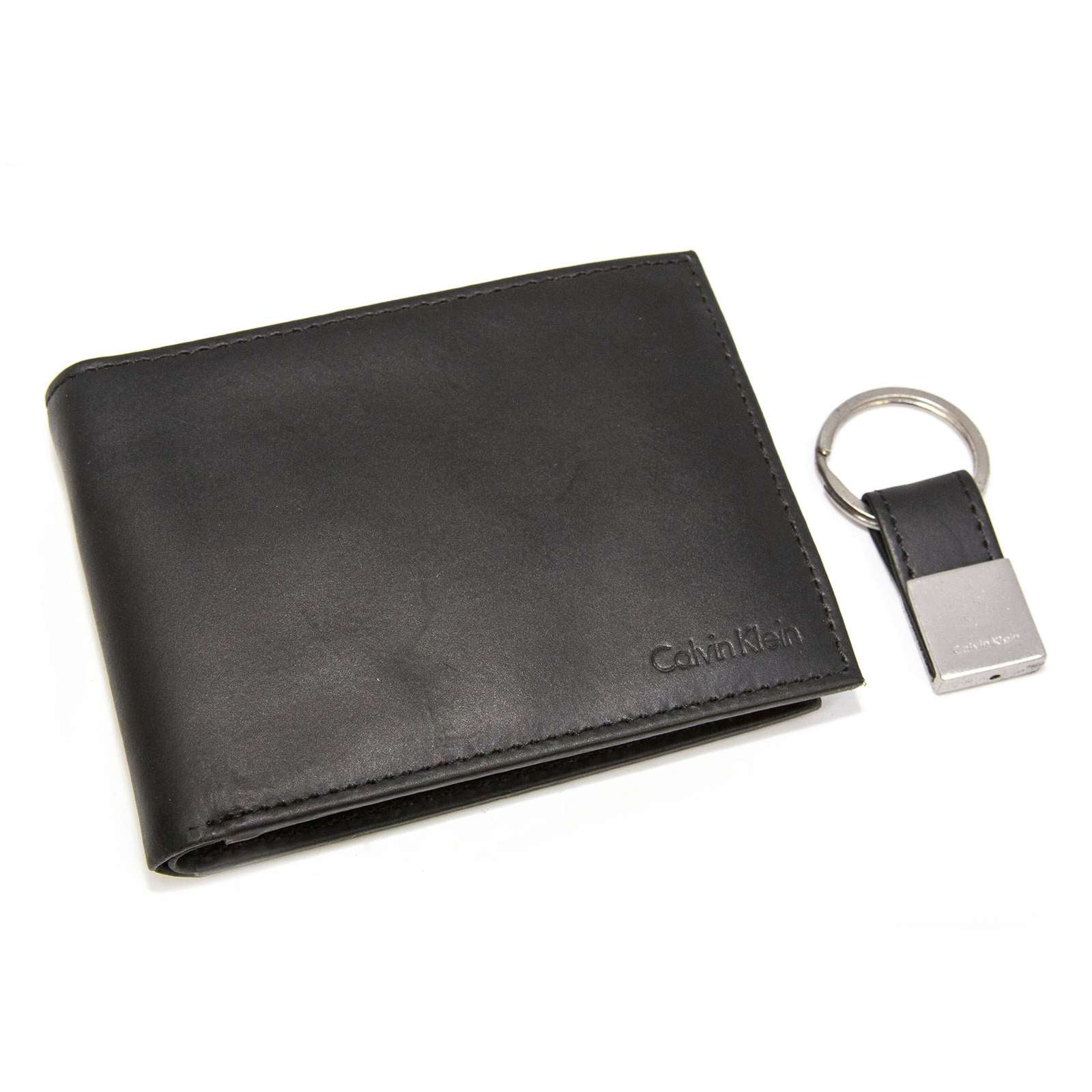 Calvin Klein Men Bookfold Wallet And Key Fob Set