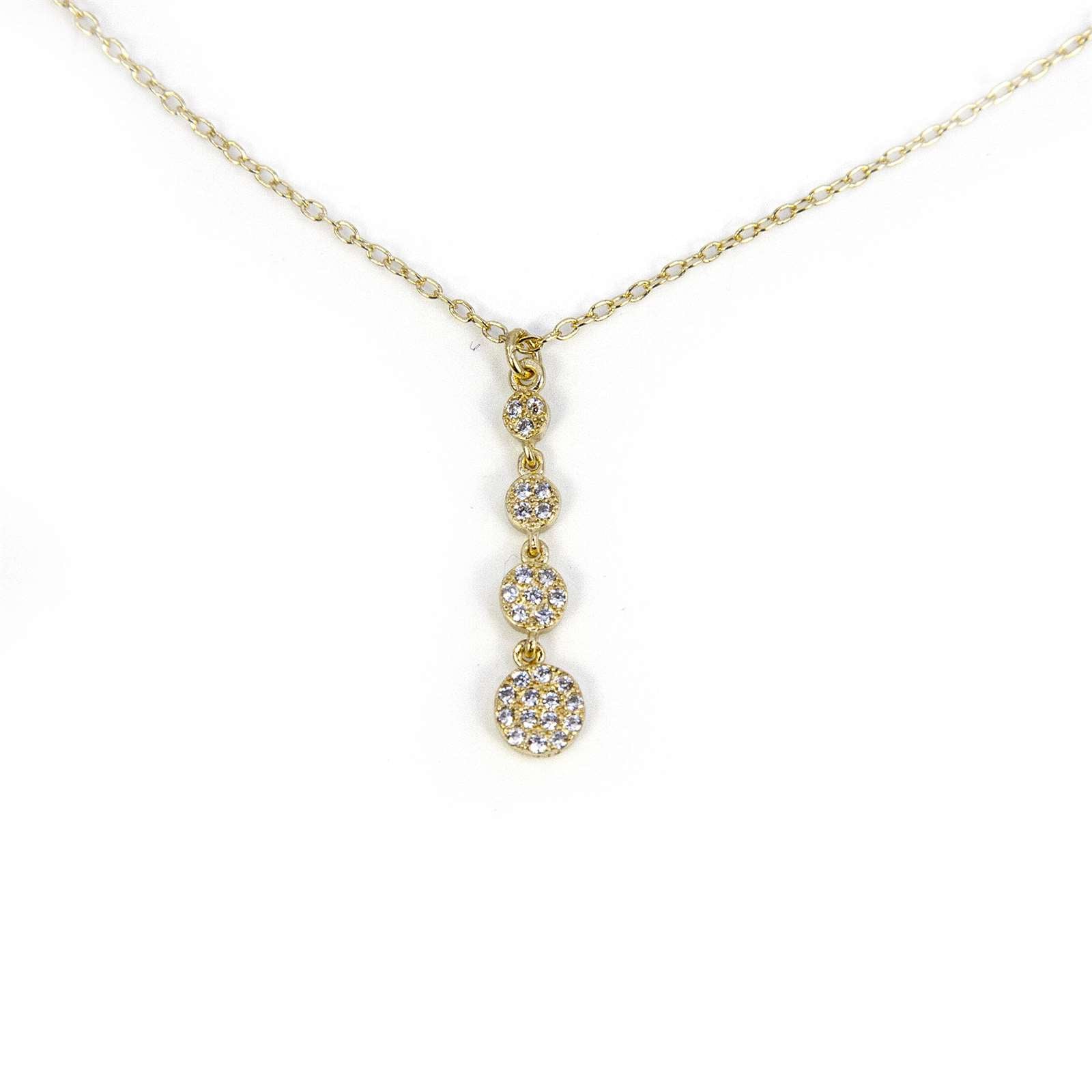 Athra Women Multi Round Bridal Drop Necklace With Extension