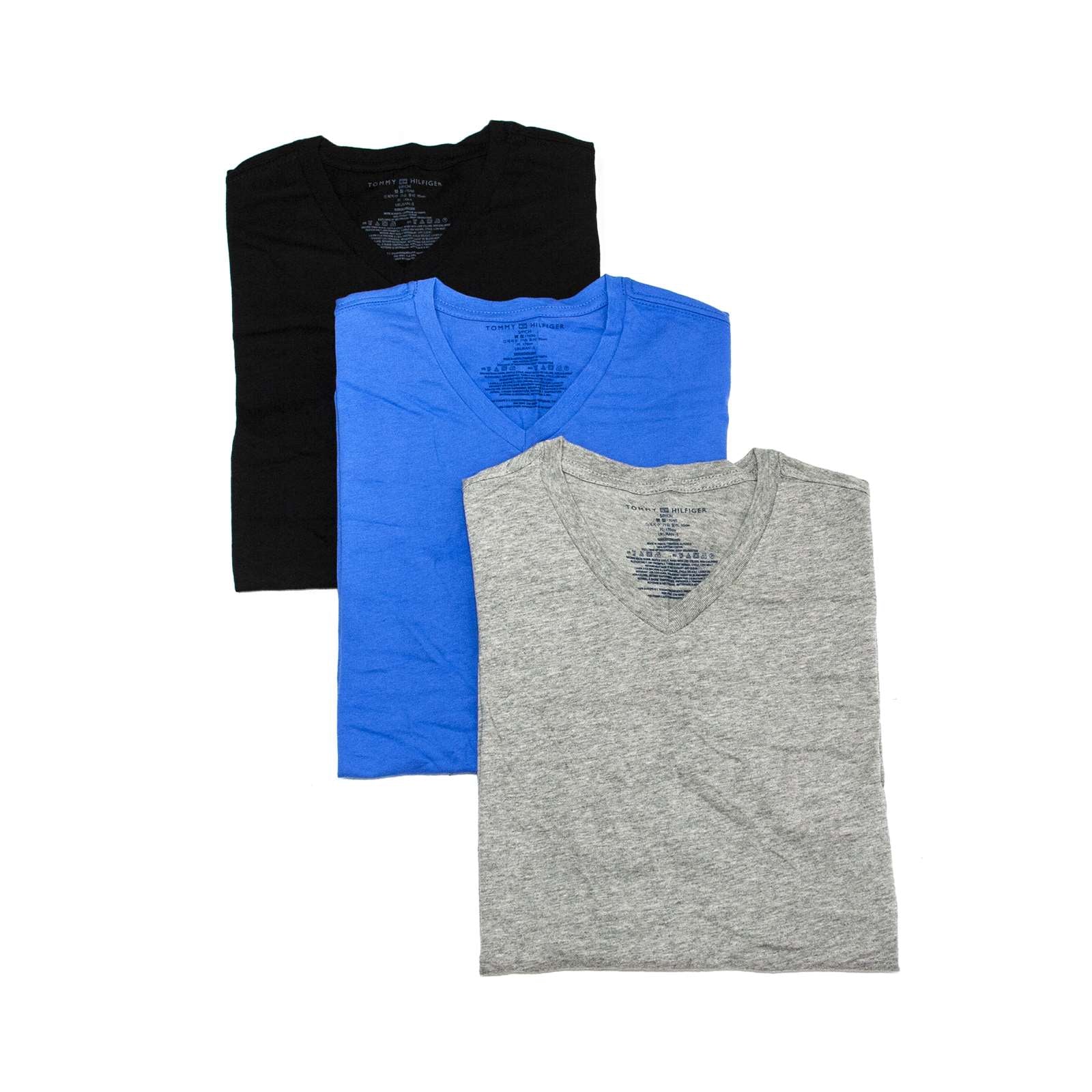 Tommy Hilfiger Men 3 Pack Cotton Classic Fit V-Neck T-Shirt