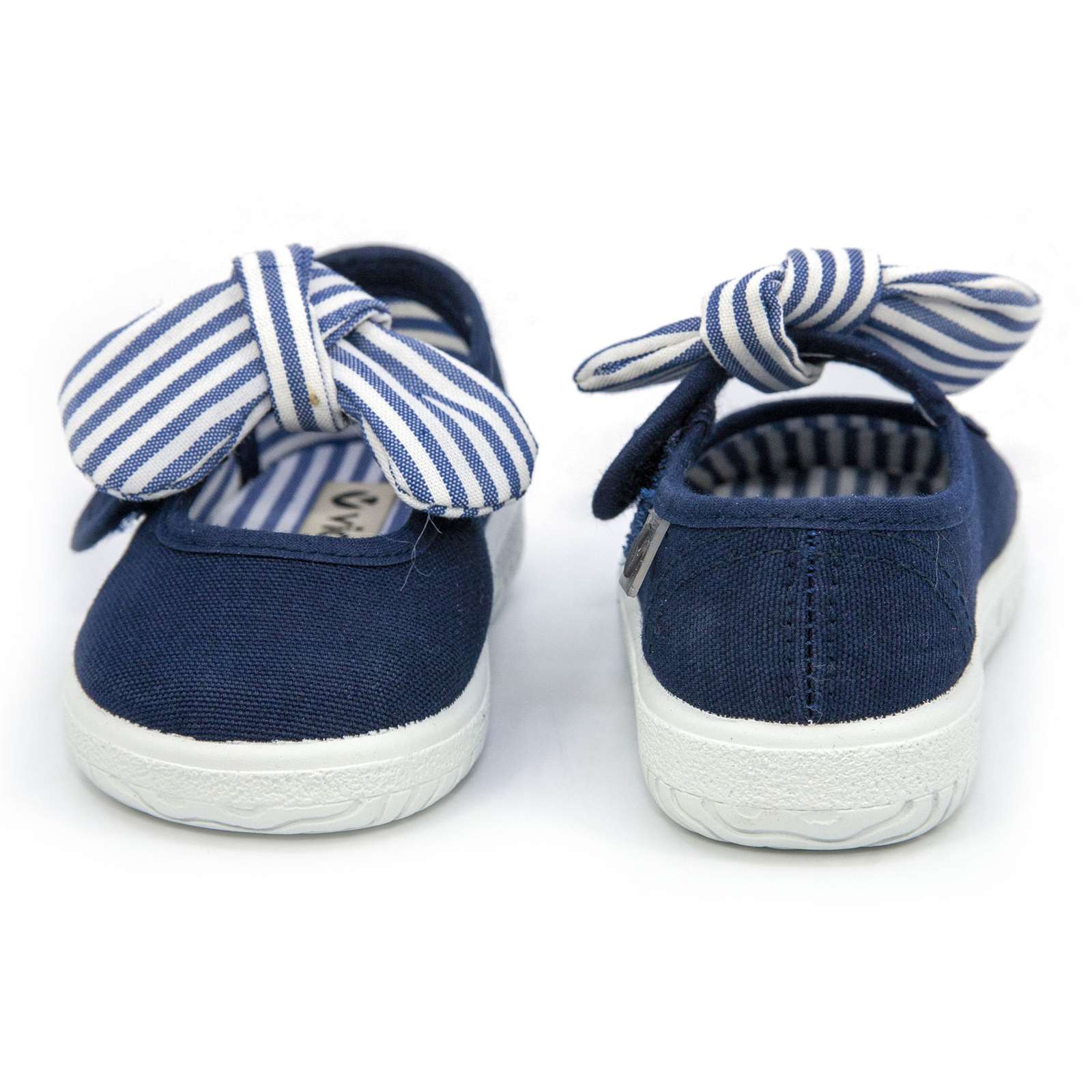 Victoria Toddler Slip On Canvas Bow Shoes