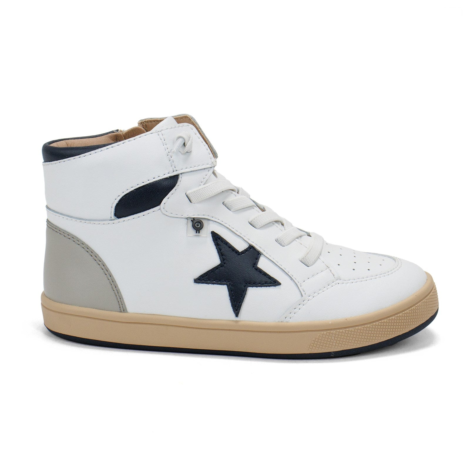 Old Soles Boy Star Tracker High-Top Lace-Up Casual Shoes