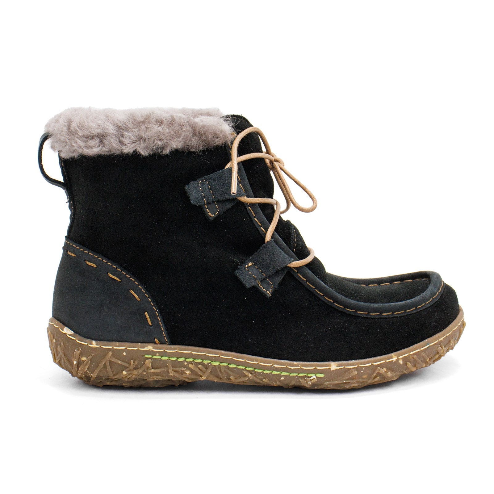 El Naturalista Women Nido Fur-Lined Ankle Boot