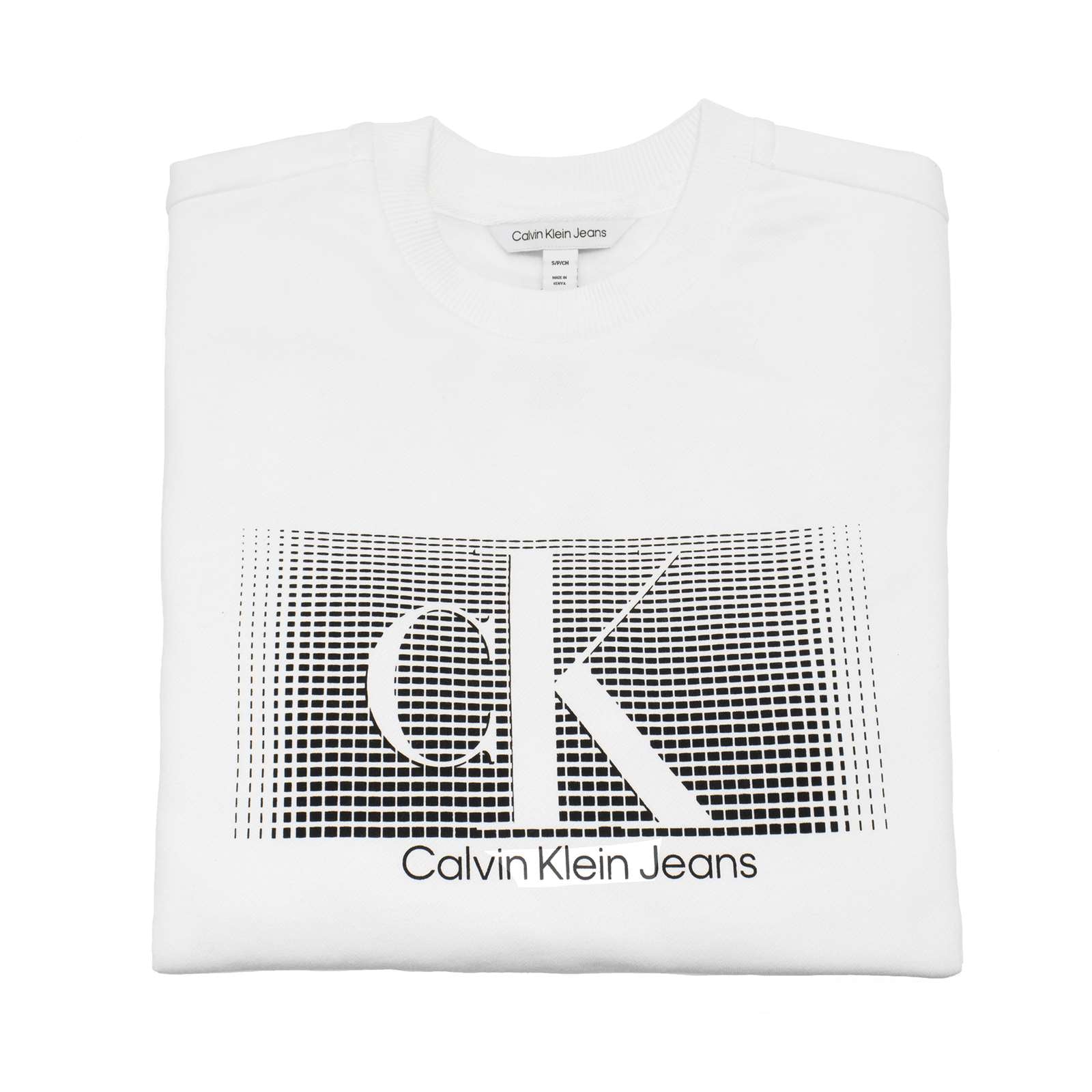 Calvin Klein Men Long Sleeve Monogram Crewneck Sweatshirt