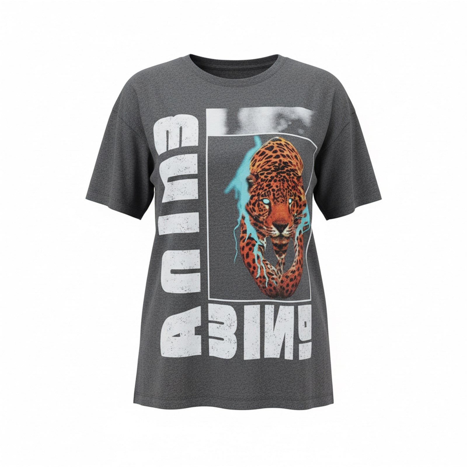 Ambar Women Tiger Printed Short Sleeve Tshirt