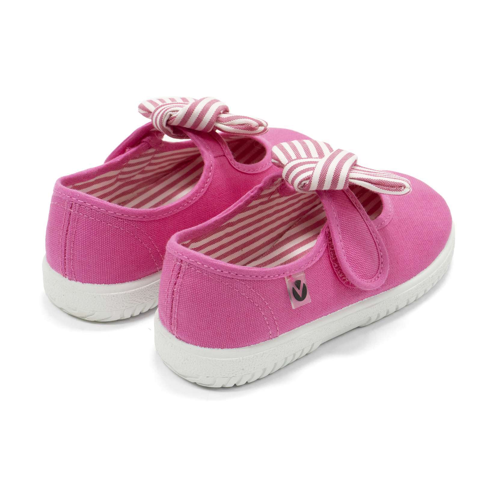 Victoria Toddler Slip On Canvas Bow Shoes