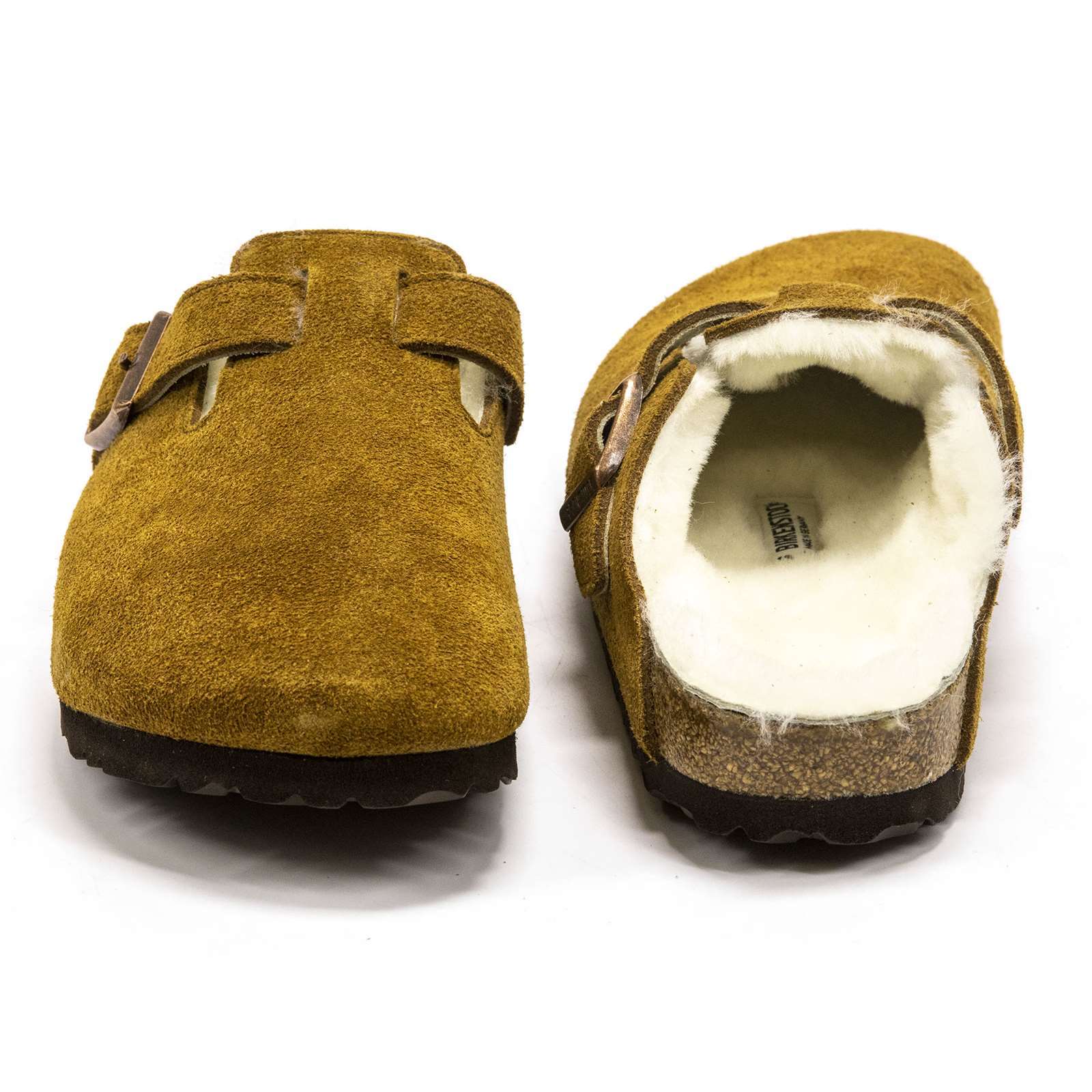 Birkenstock Men Boston Shearling Suede Clogs