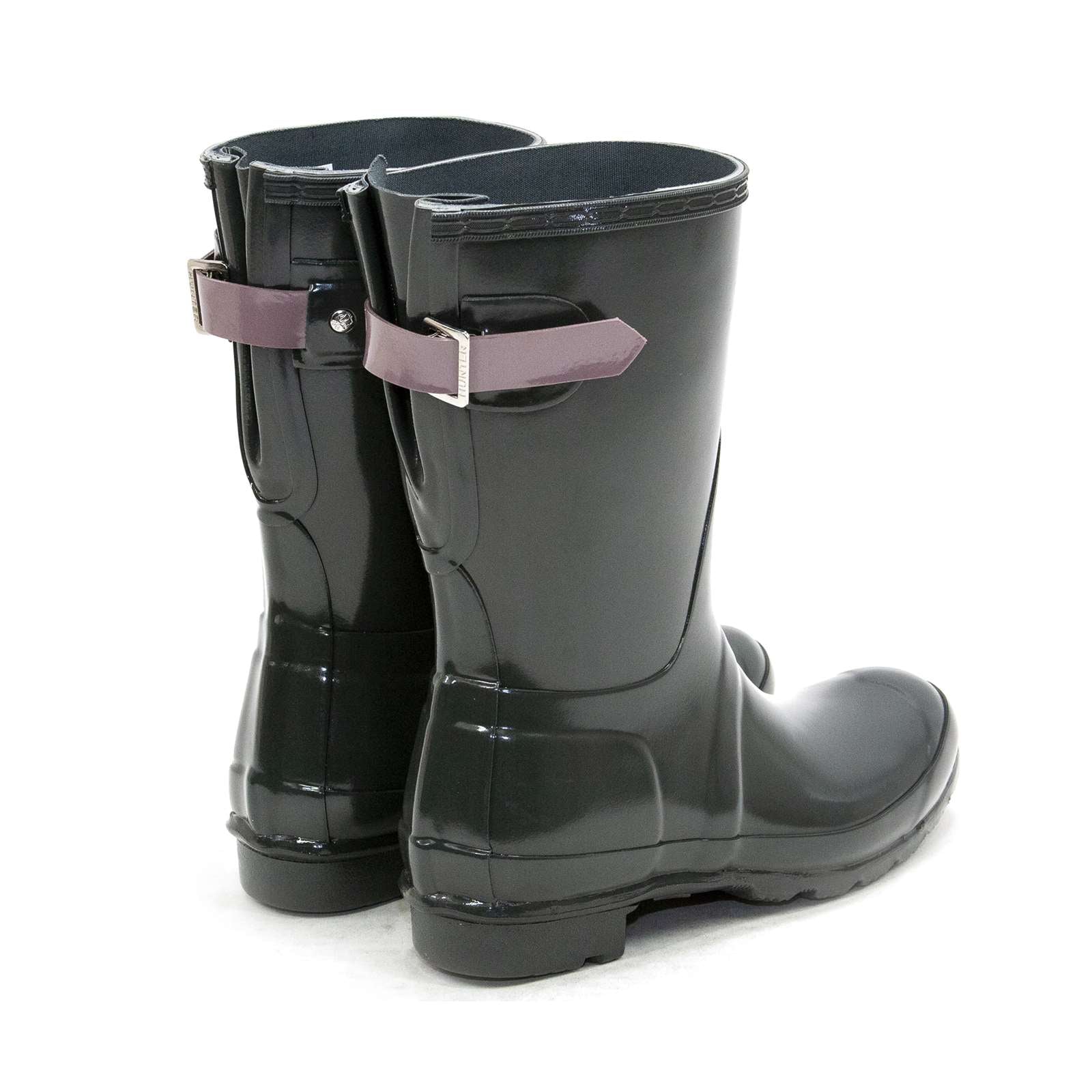 Hunter Women Original Short Back Adjustable Gloss Rain Boots