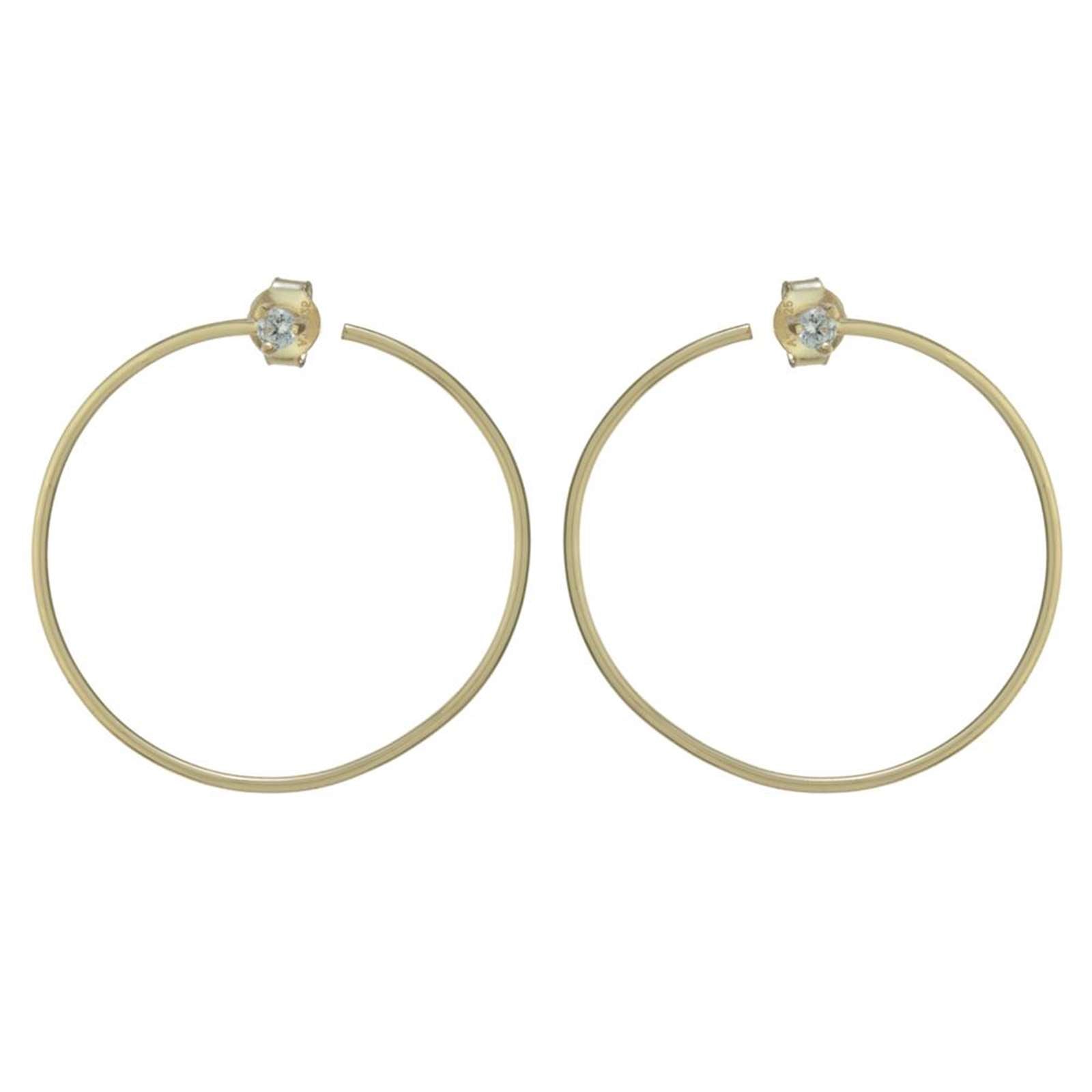 Athra Women 30Mm Open Round Earring