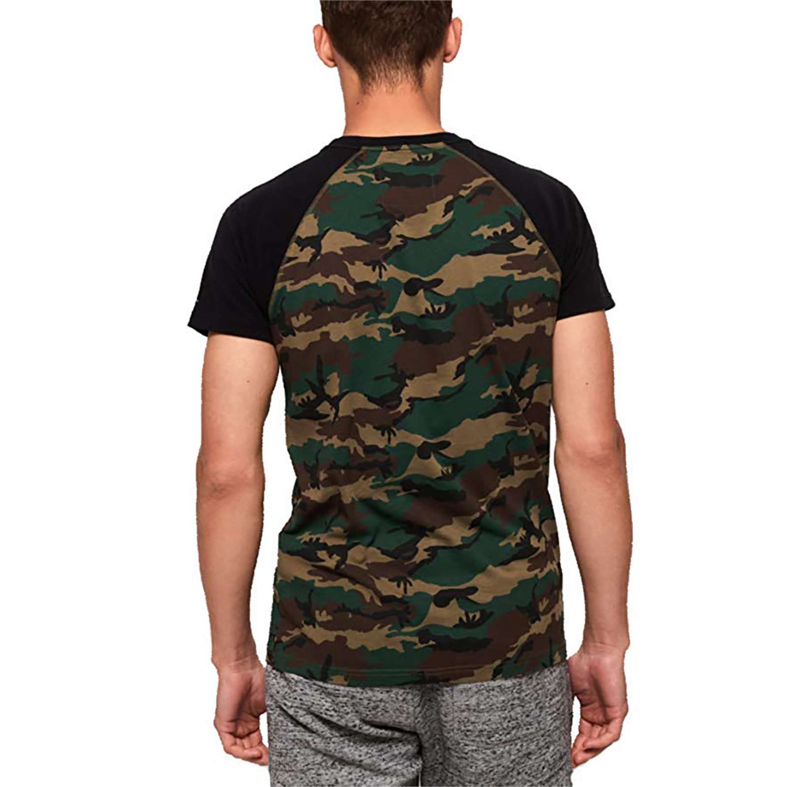 Super Dry Men Shirt Shop Camo Taglan Tee