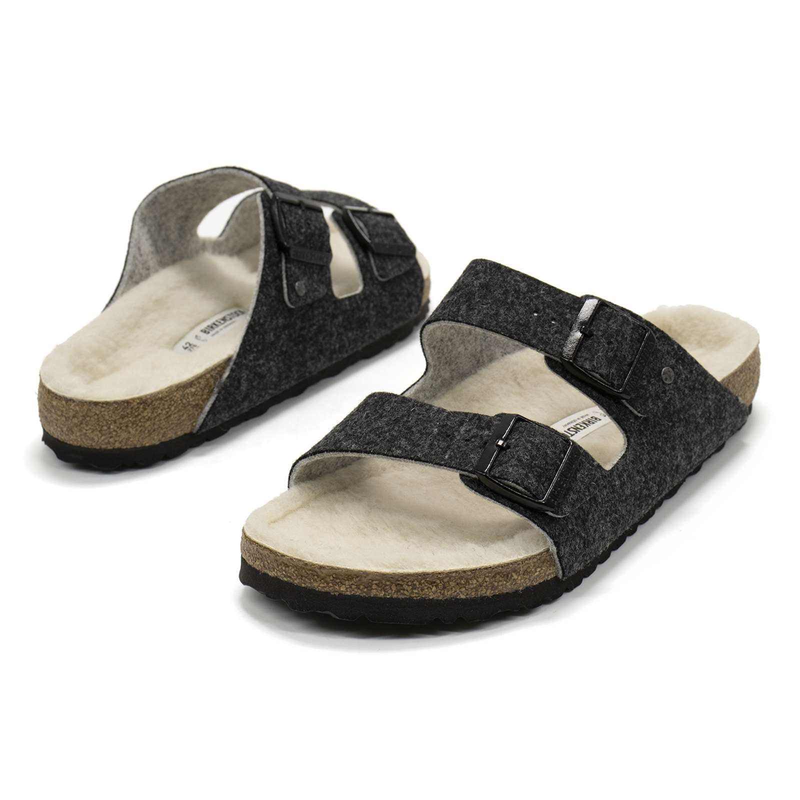 Birkenstock Men Arizona Rivet Wool Felt Sandals