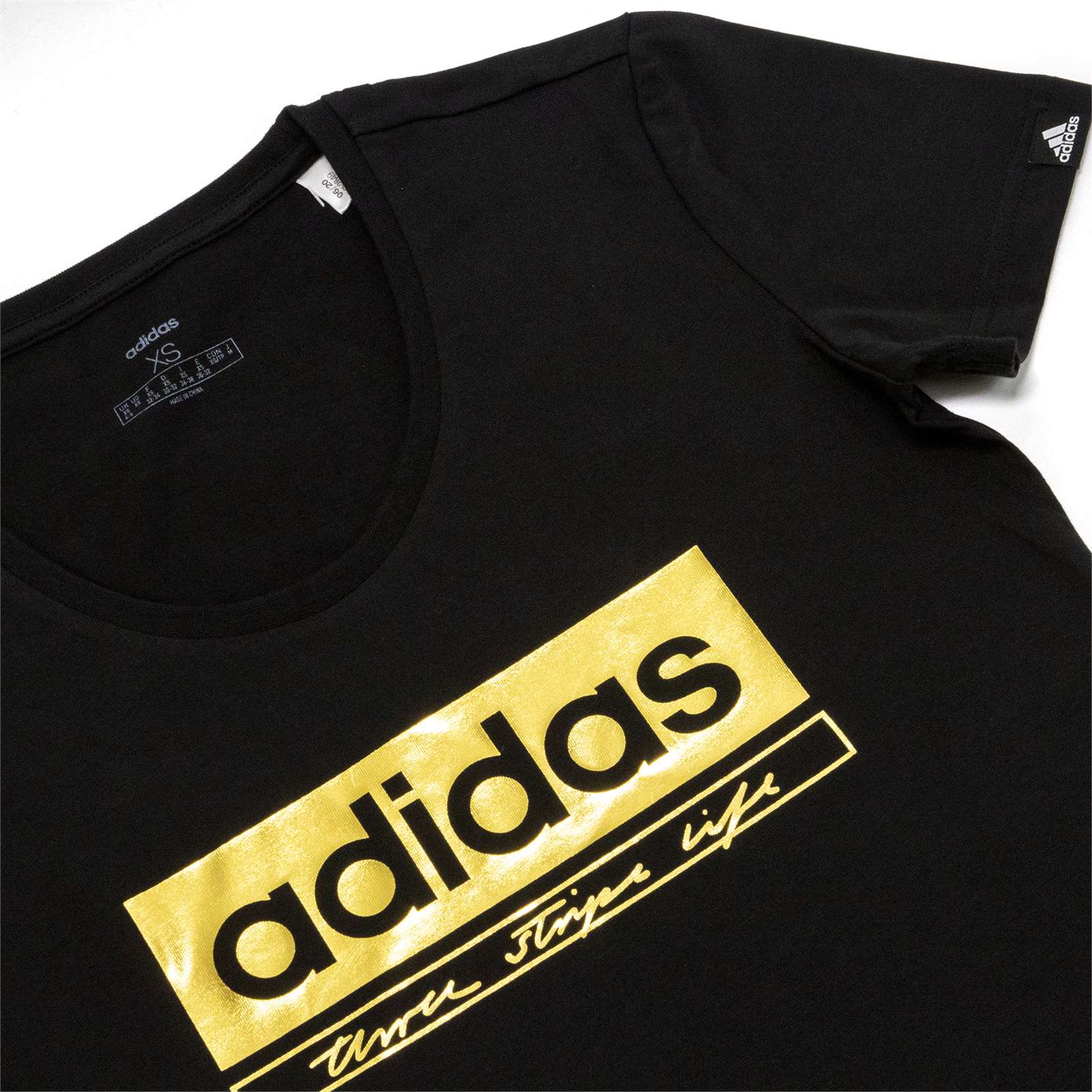 Adidas Women Foil Grahic Crew Neck Tee