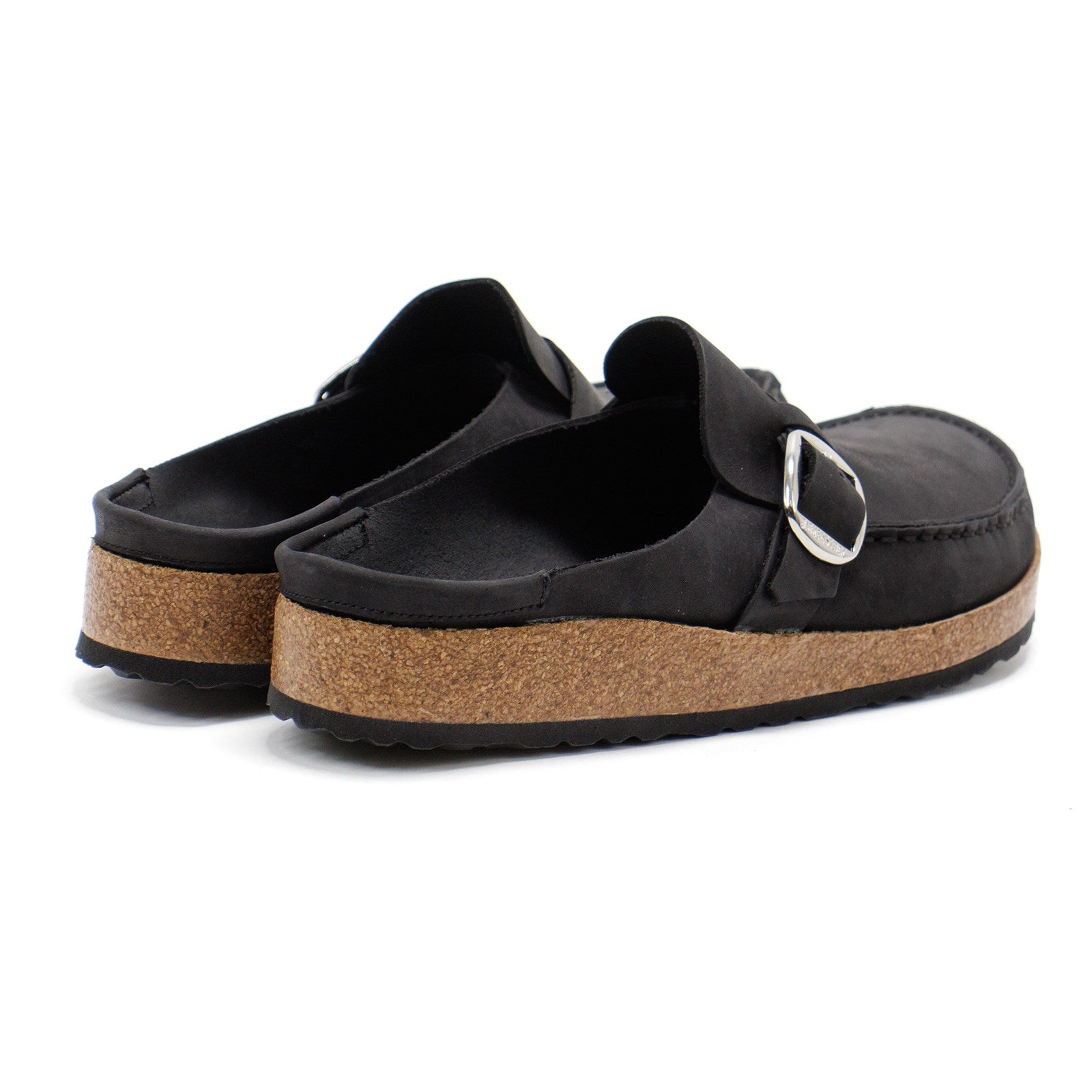 Birkenstock Women Buckley Oiled Leather Slip-On Clog Shoes