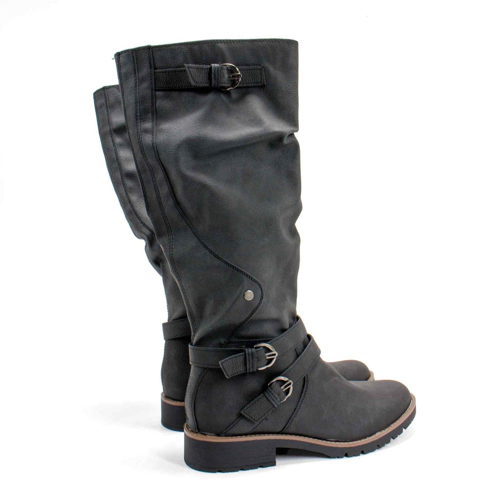 Sun+Stone Women Brinley Faux Leather Knee High Boot