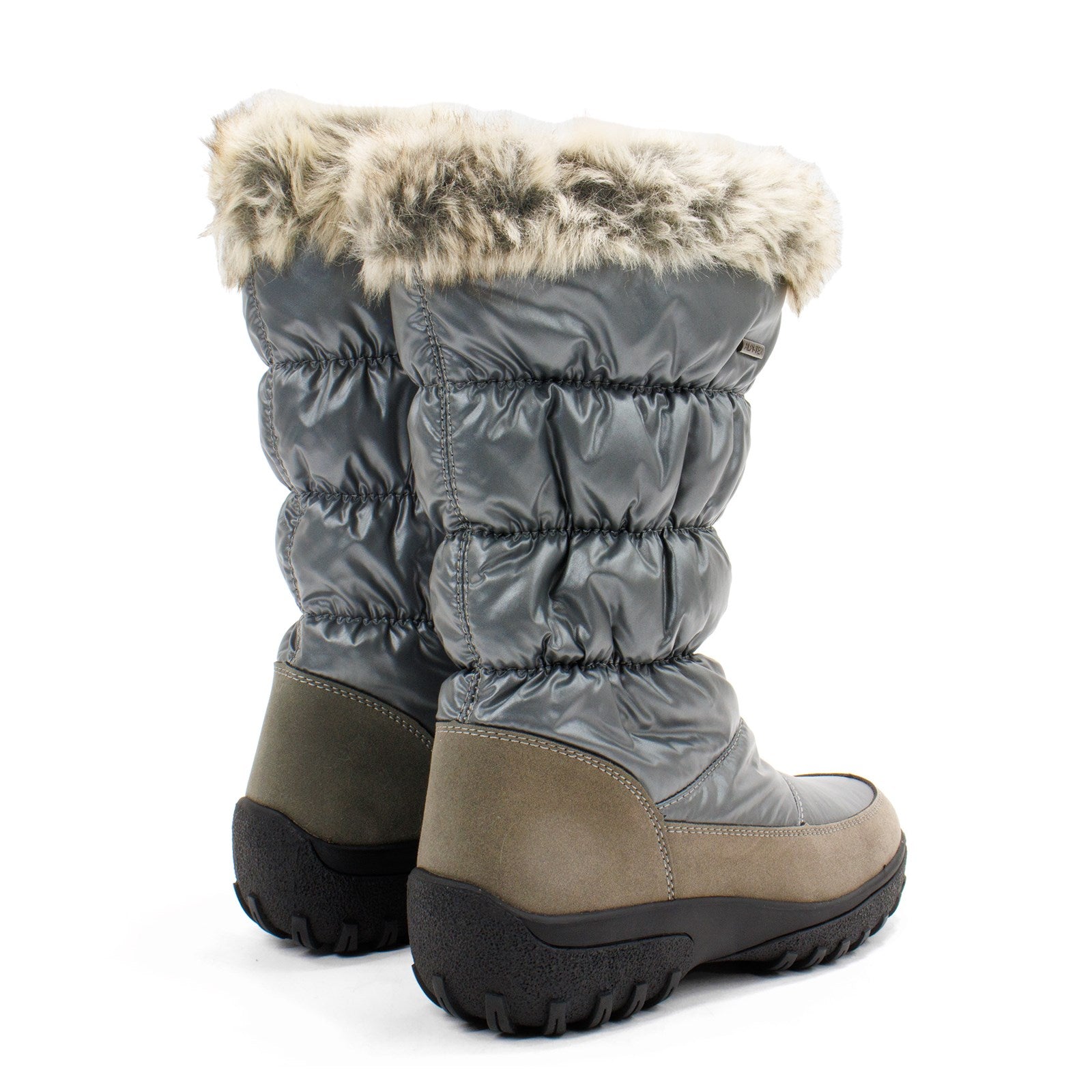 Flexus Women Vanish Faux Fur Cuff Winter Boot