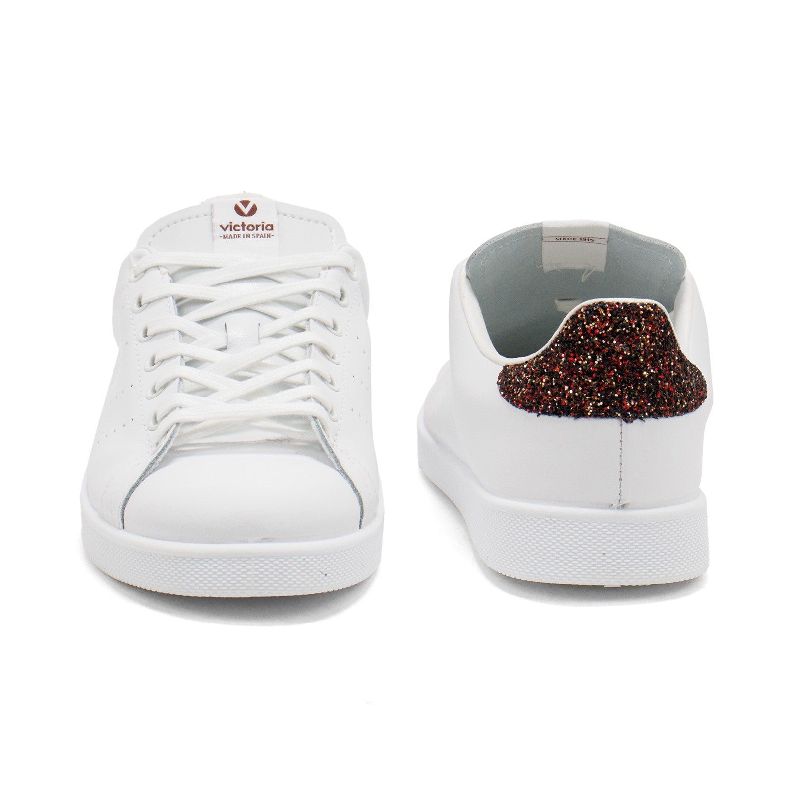 Victoria Women Leather Sneakers With Glitter