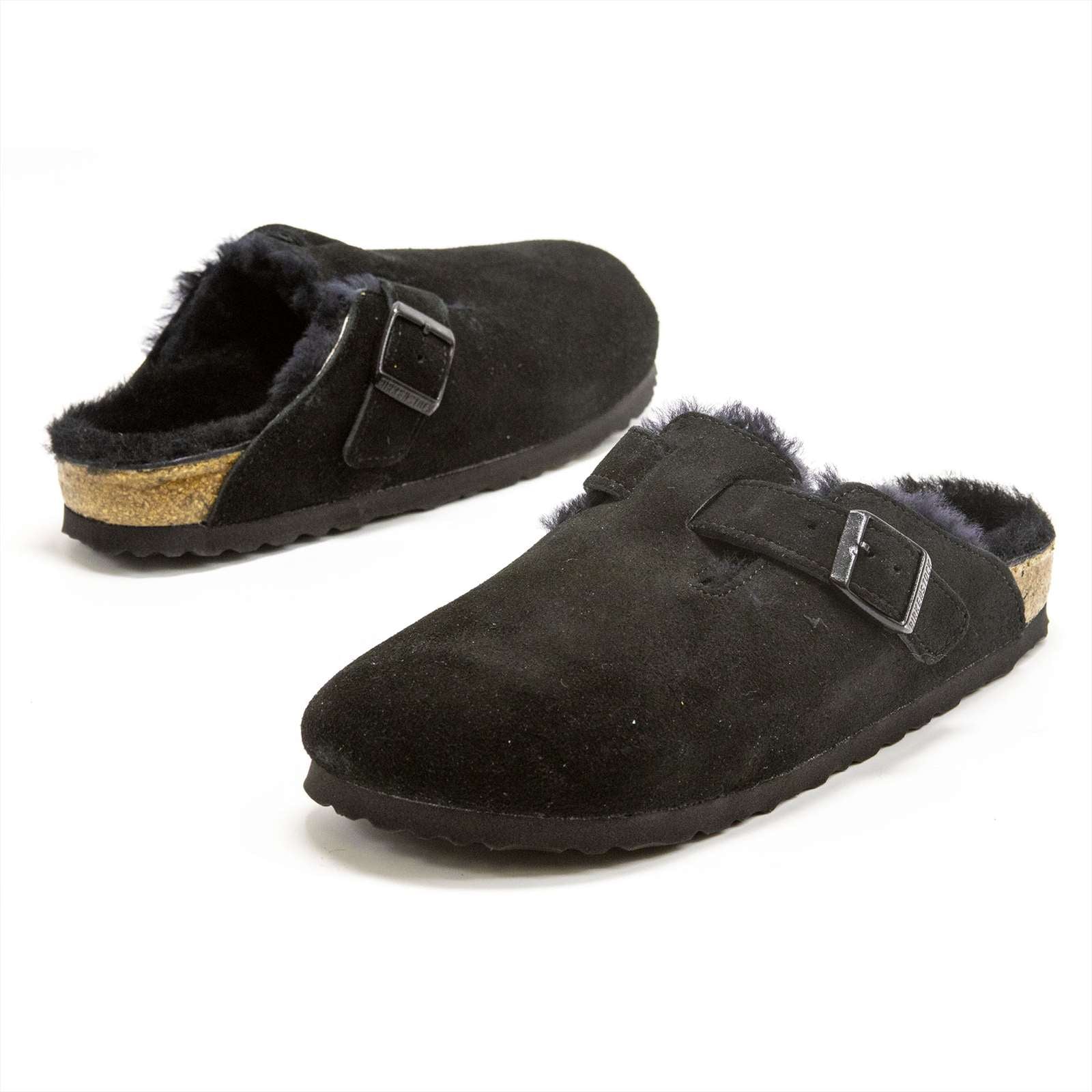 Birkenstock Women Boston Shearling Suede Clogs