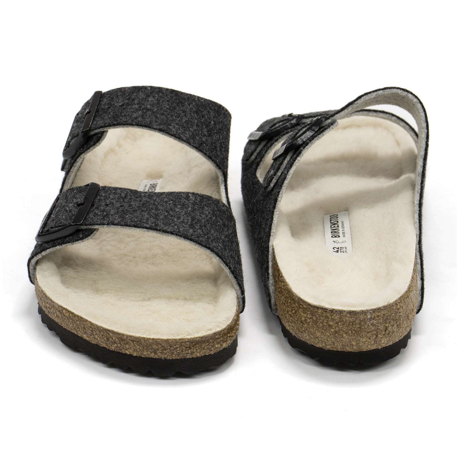 Birkenstock Men Arizona Rivet Wool Felt Sandals