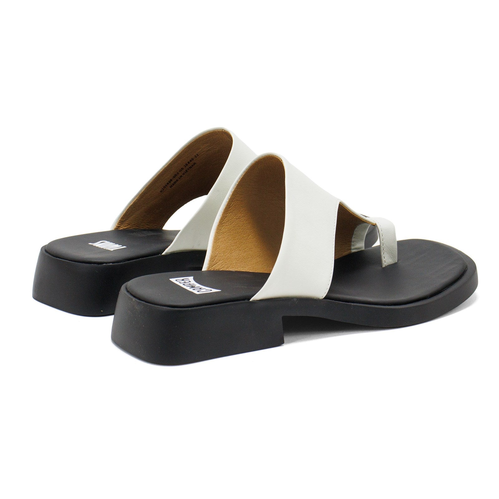 Camper Women Twins Cut-Out Design Slide Sandal