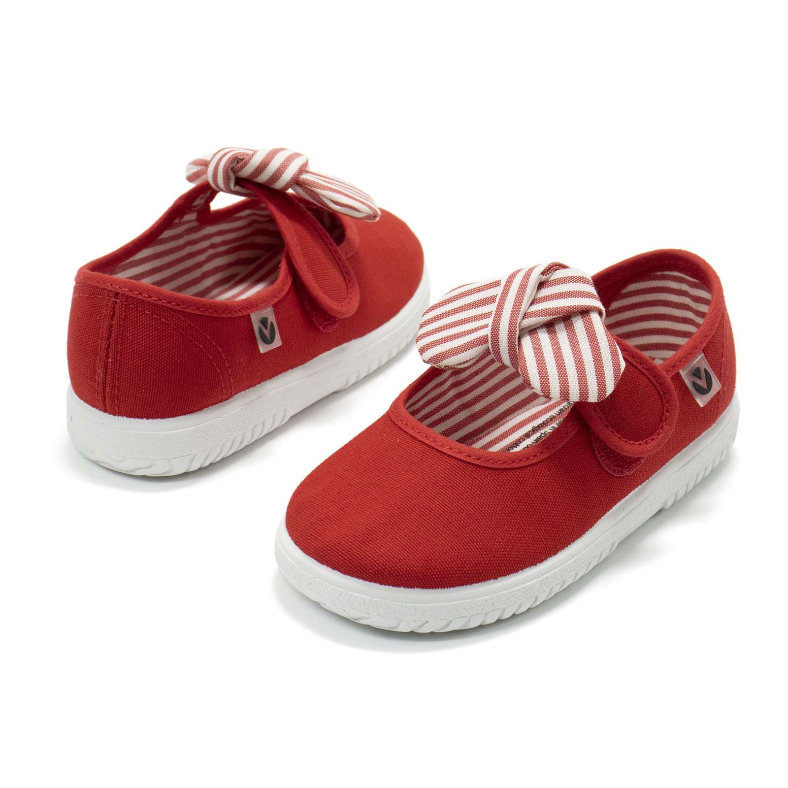 Victoria Toddler Slip On Canvas Bow Shoes