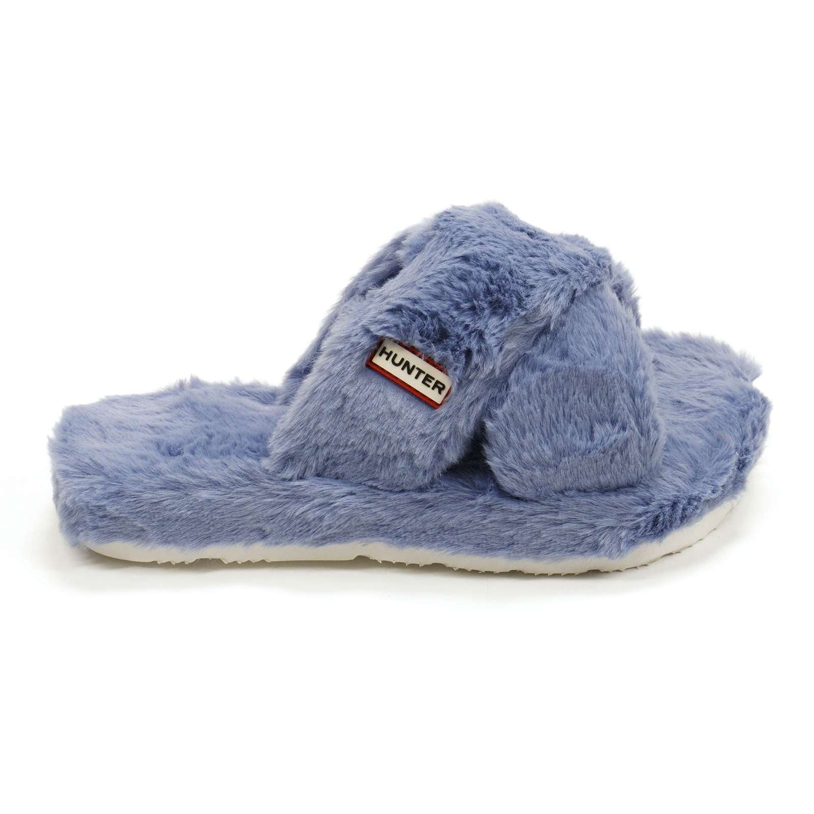 Hunter Women Faux Fur Flatform Crossover Slide