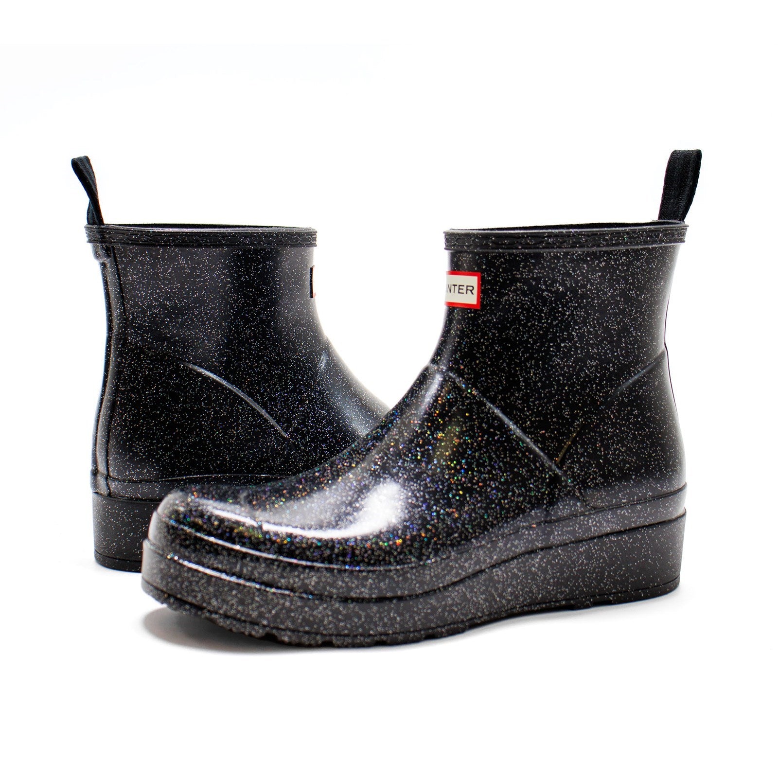 Hunter Women Play Starcloud Glitter Short Rain Boots