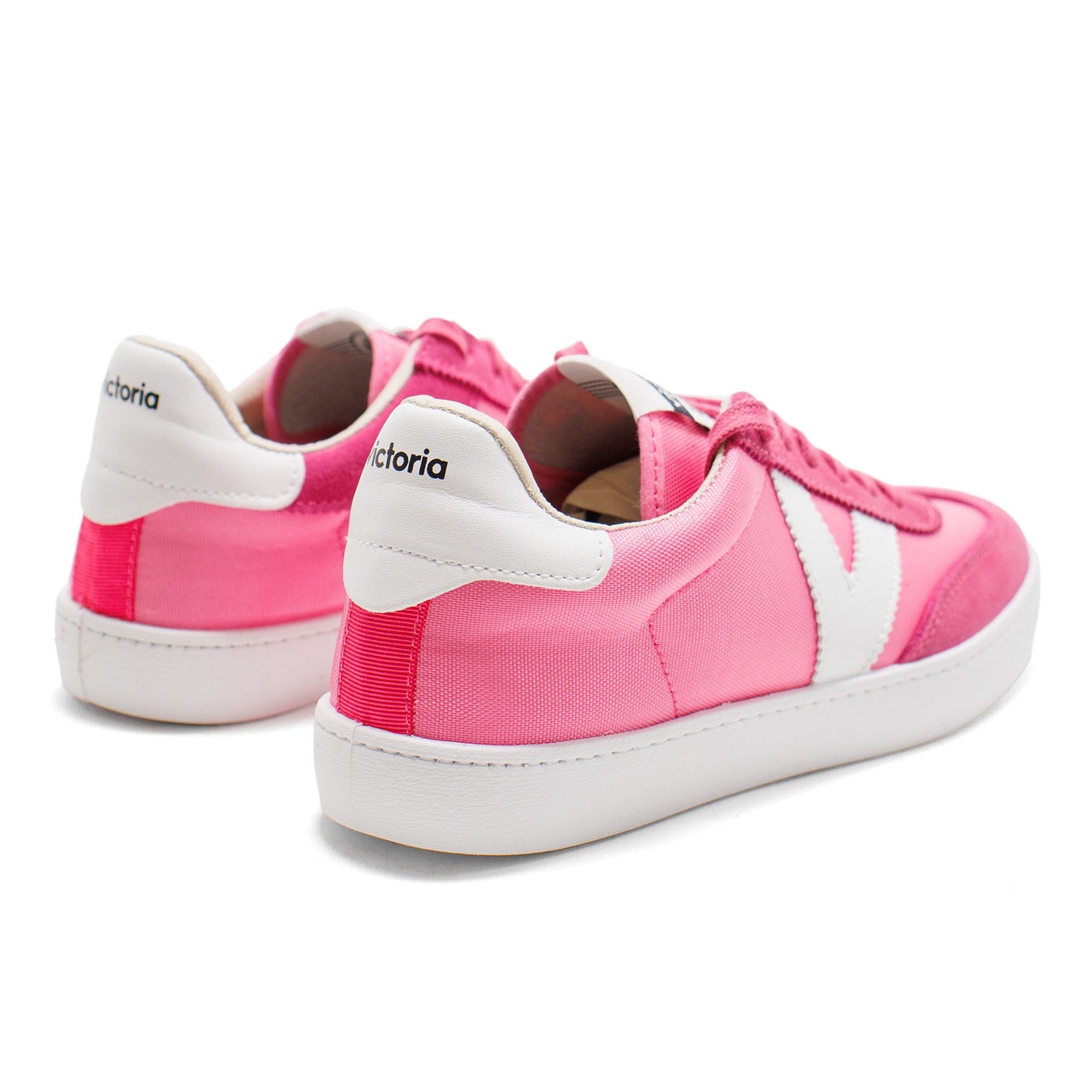 Victoria Women Berlin Split Leather And Nylon Monochrome Trainers