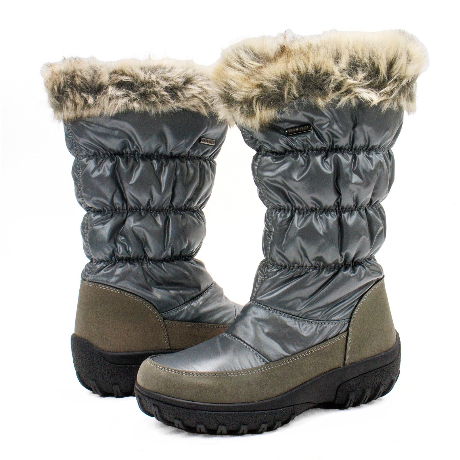 Flexus Women Vanish Faux Fur Cuff Winter Boot