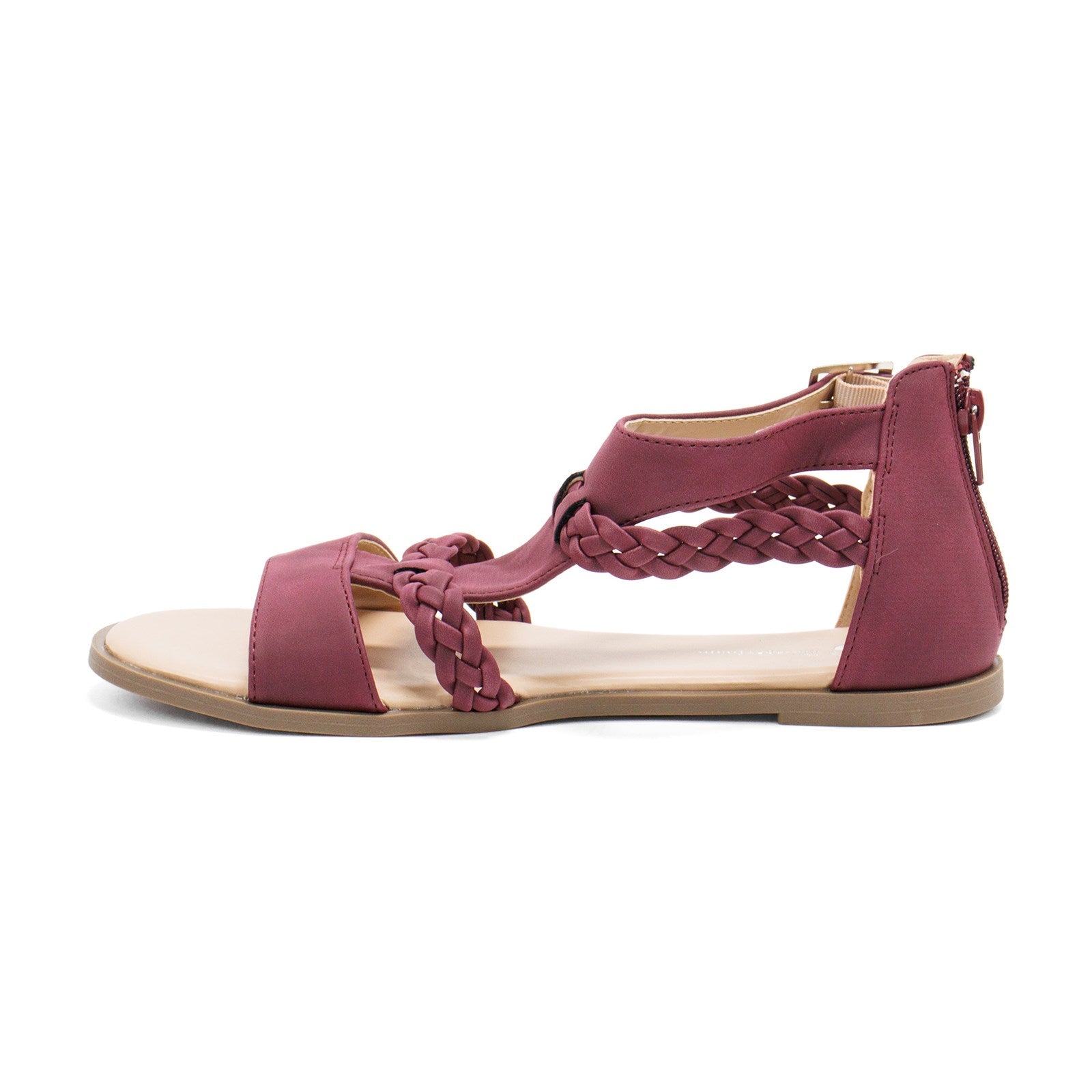 Journee Collection Women Florence Braided Flat Sandal