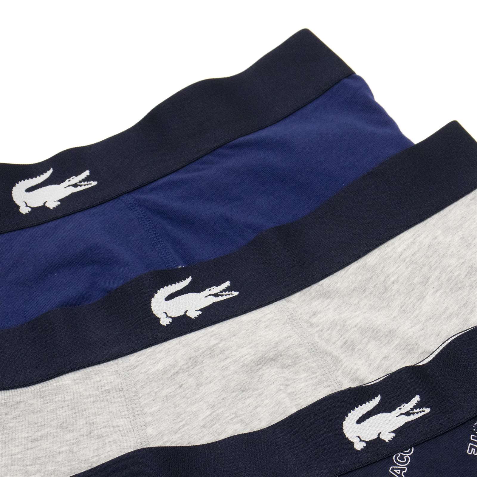 Lacoste Men 3 Pack Cotton Stretch Print Boxer Briefs