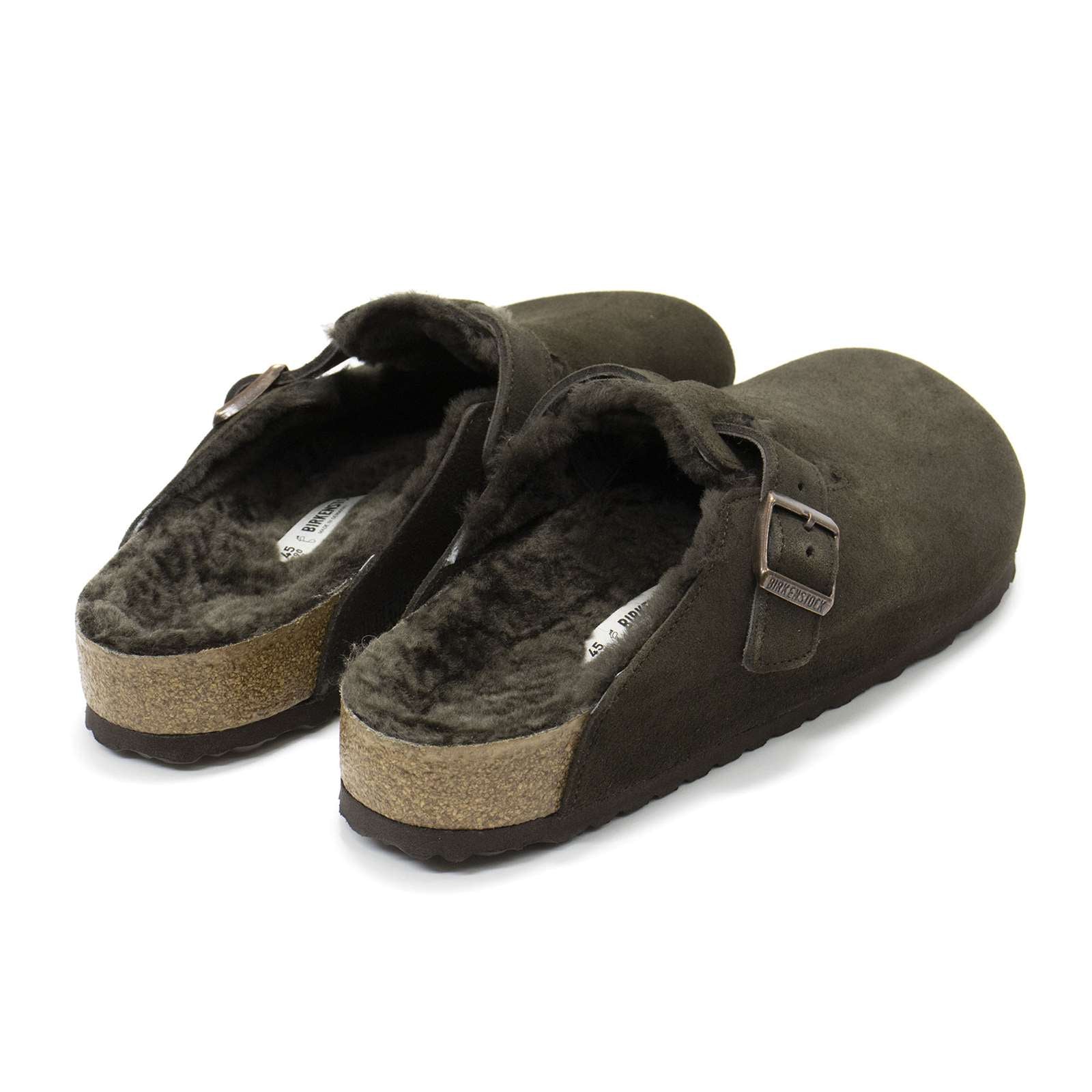 Birkenstock Men Boston Shearling Suede Clogs