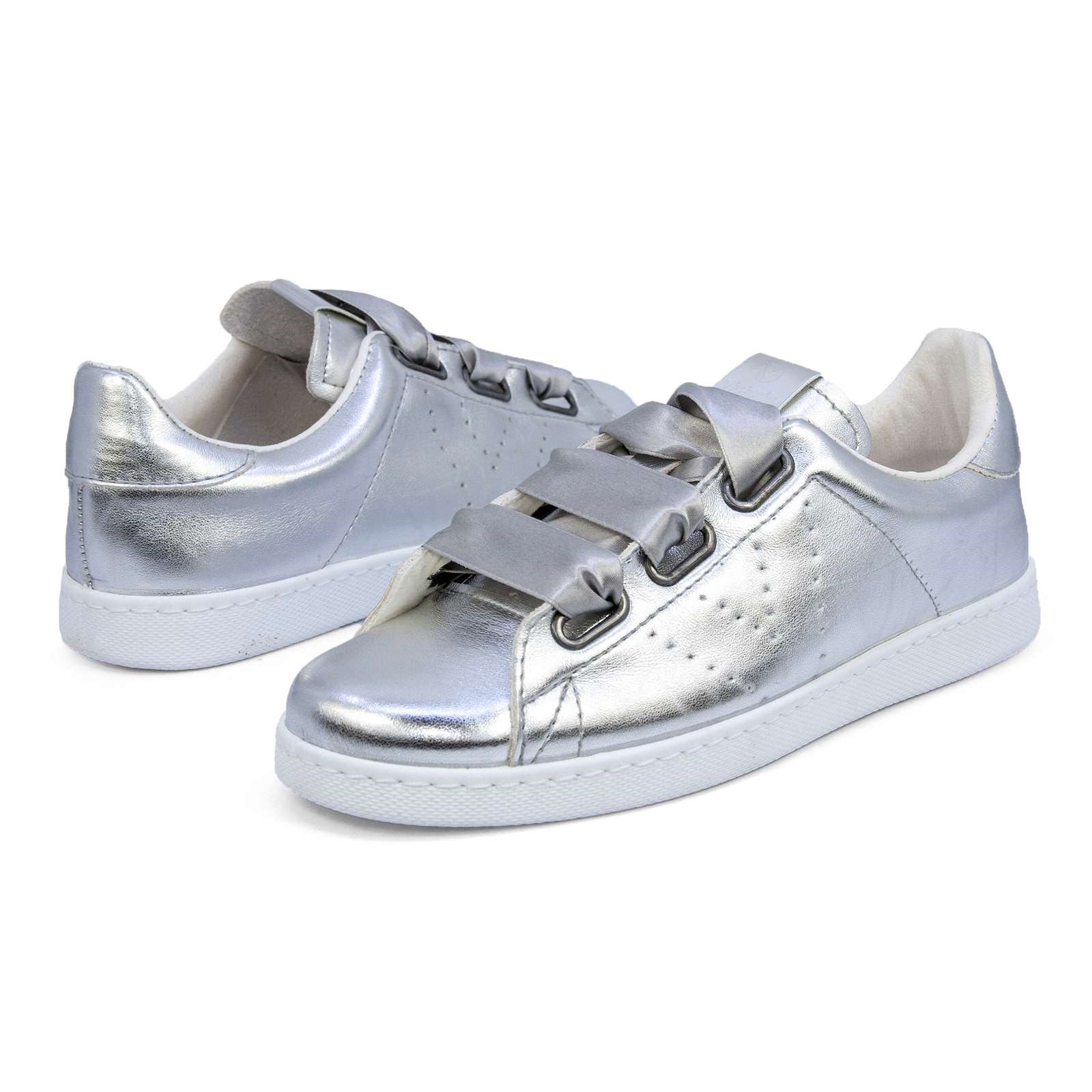 Victoria Women Satin Ribbon Lace-Up Sneaker