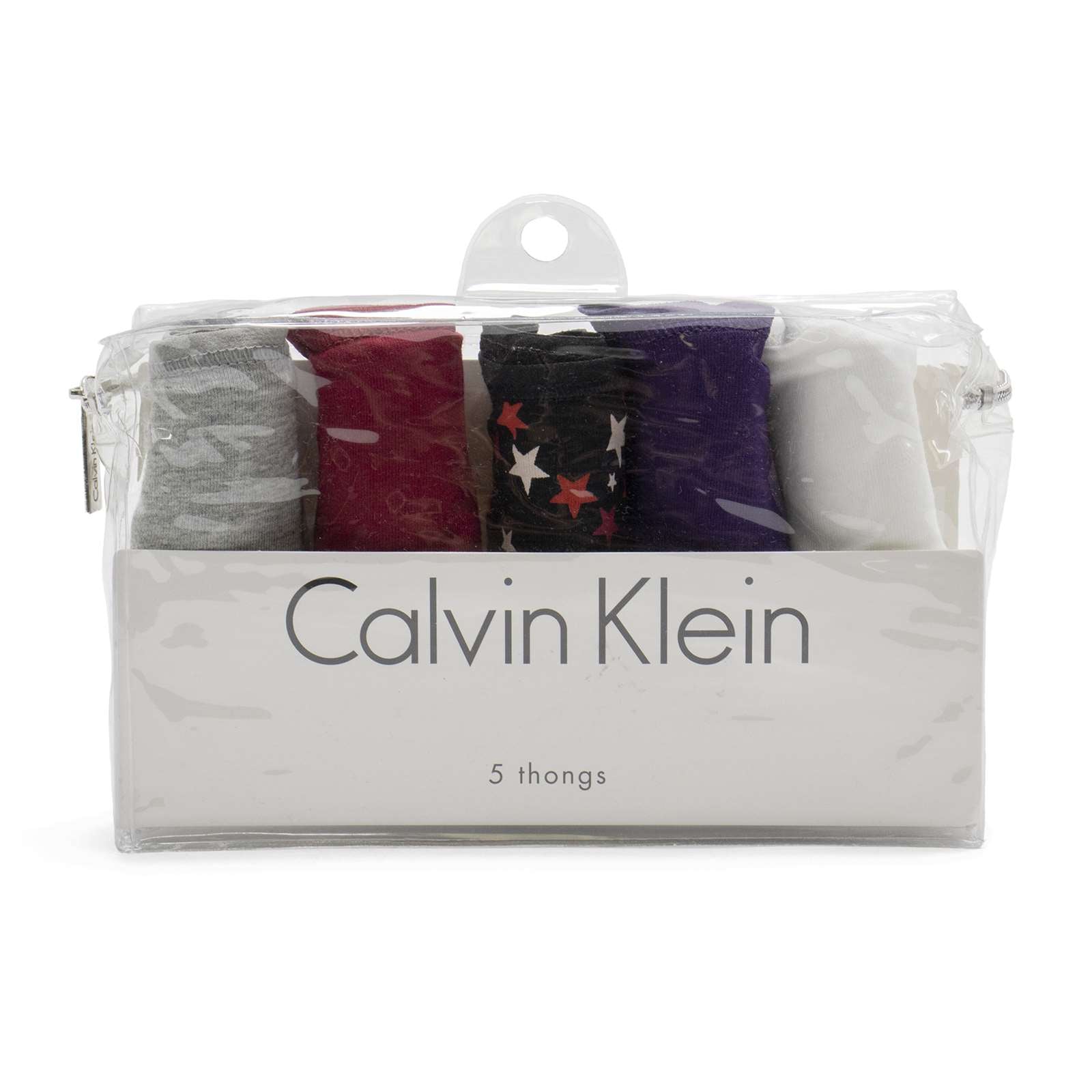 Calvin Klein Women 5-Pack Cotton Form Thong