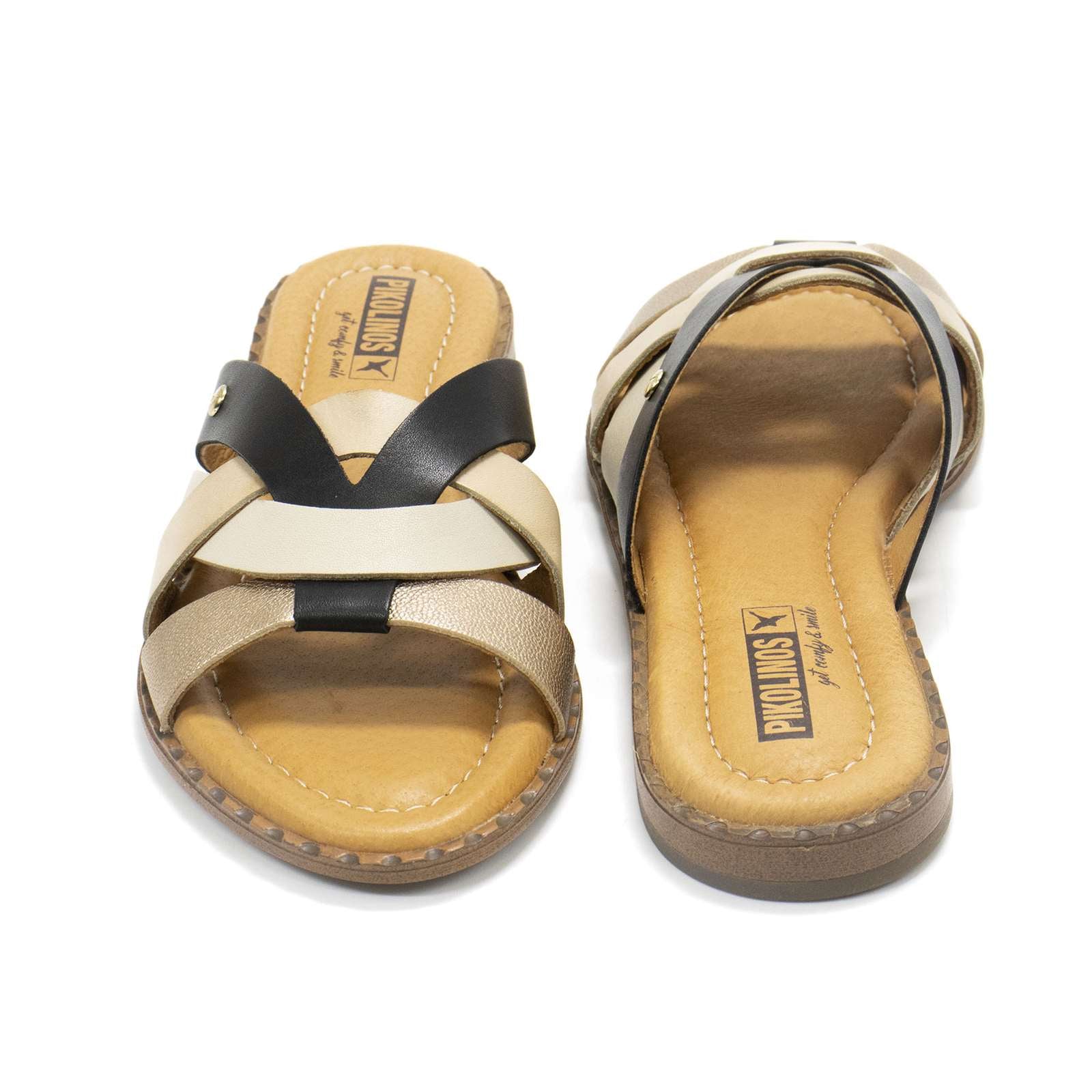 Pikolinos Women Algar Leather Slide Sandals