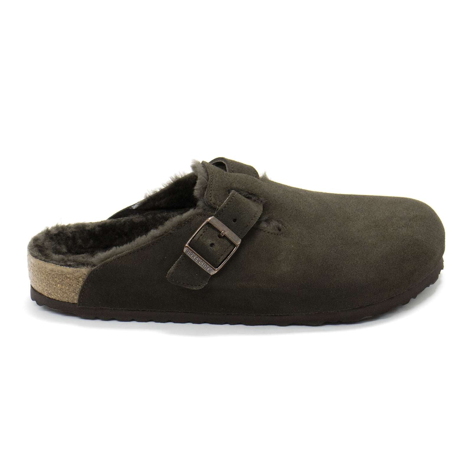 Birkenstock Men Boston Shearling Suede Clogs