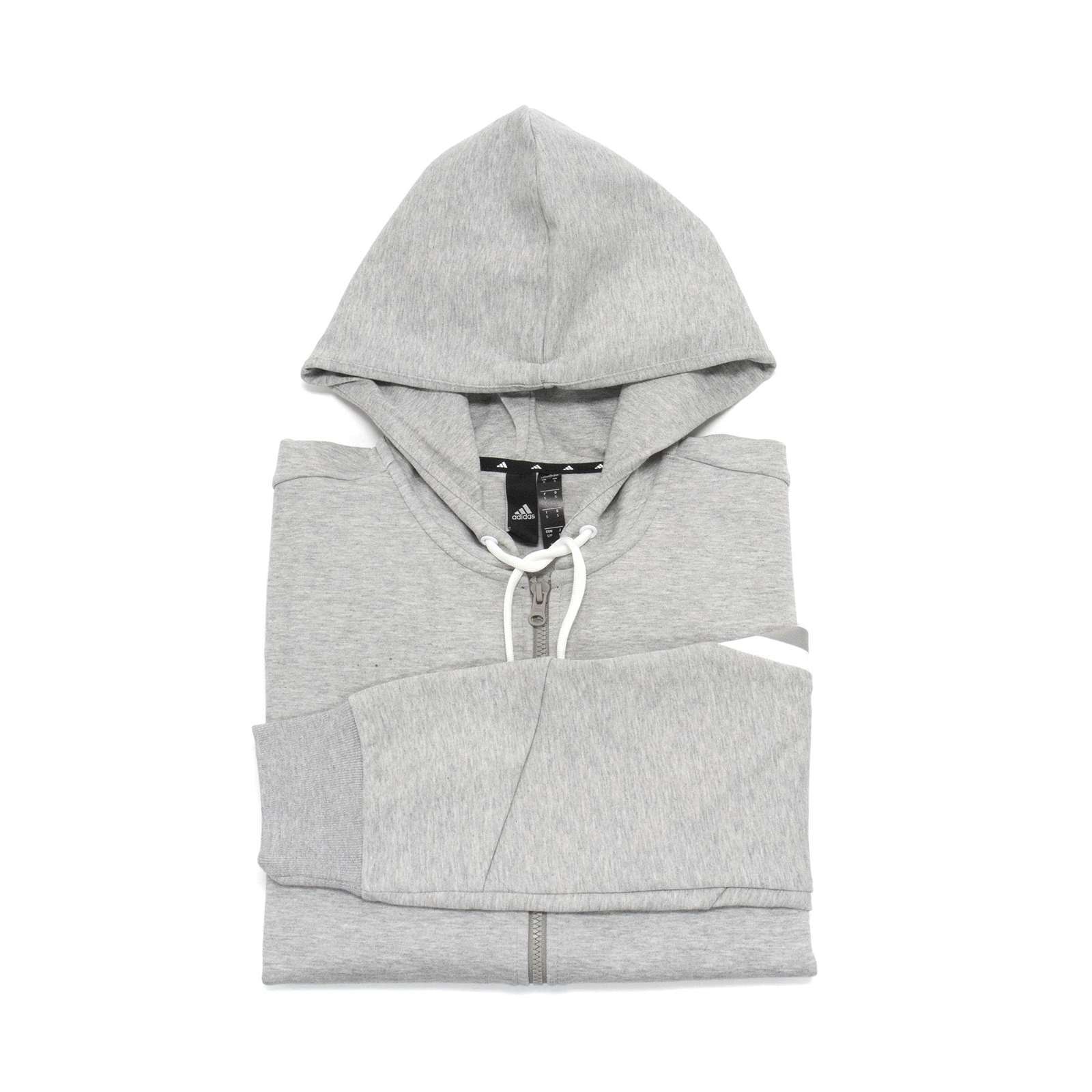 Adidas Men Future Icons Three Stripes Full-Zip Hoodie