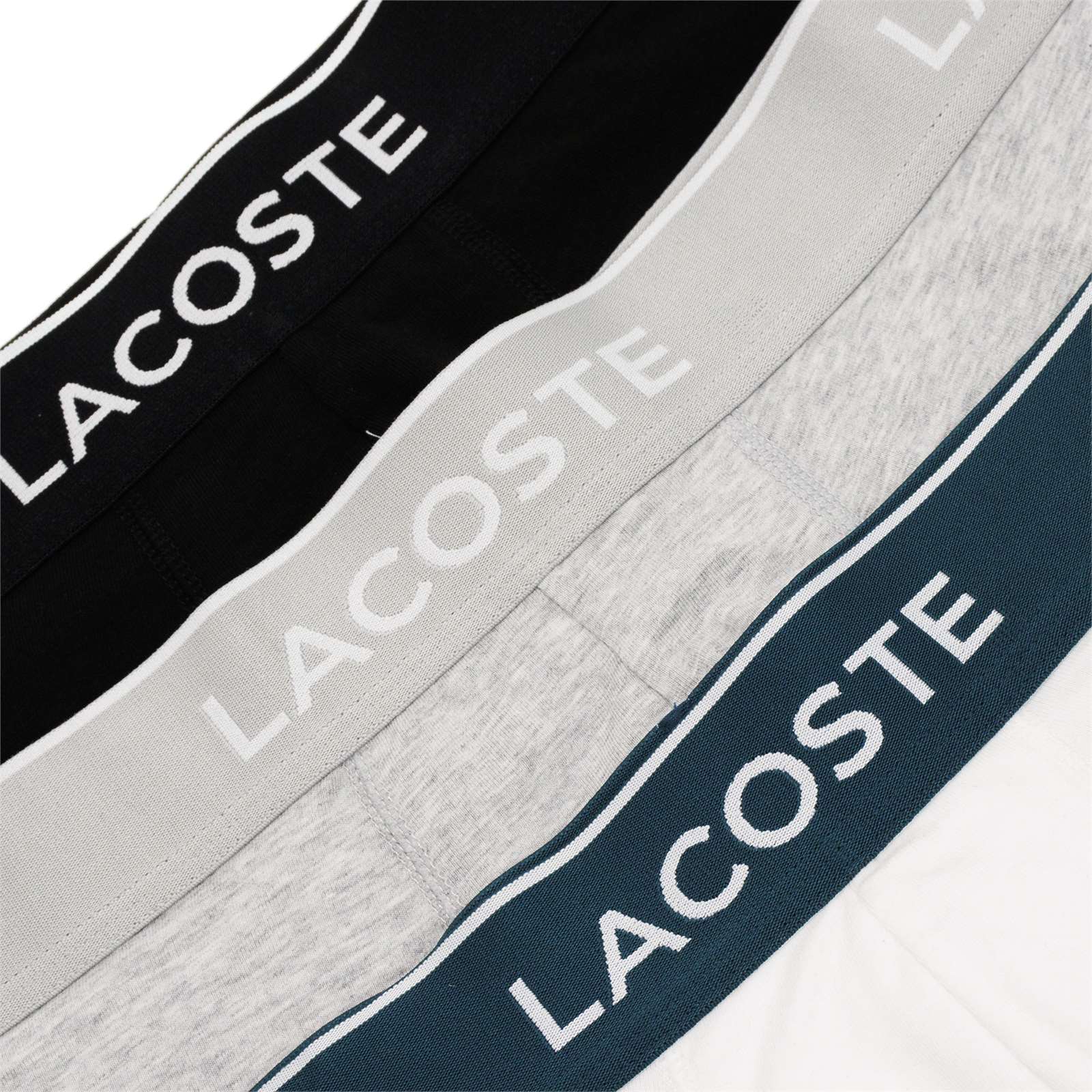 Lacoste Men 3 Pack Cotton Stretch Boxer Briefs