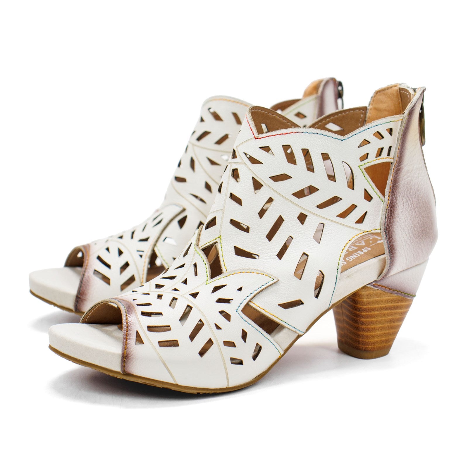 Spring Step Women L'artiste Icon Heeled Sandal With Cutout Details