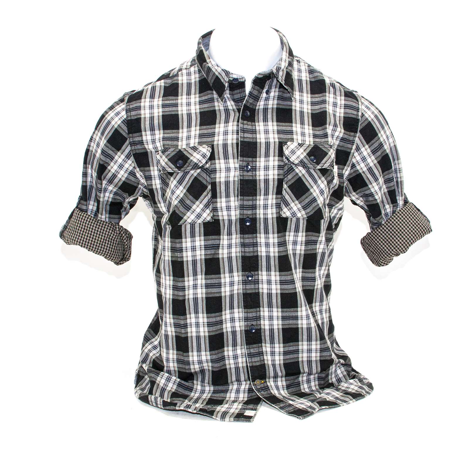 Timberland Men Long Sleeve Double Layer Plaid Shirt