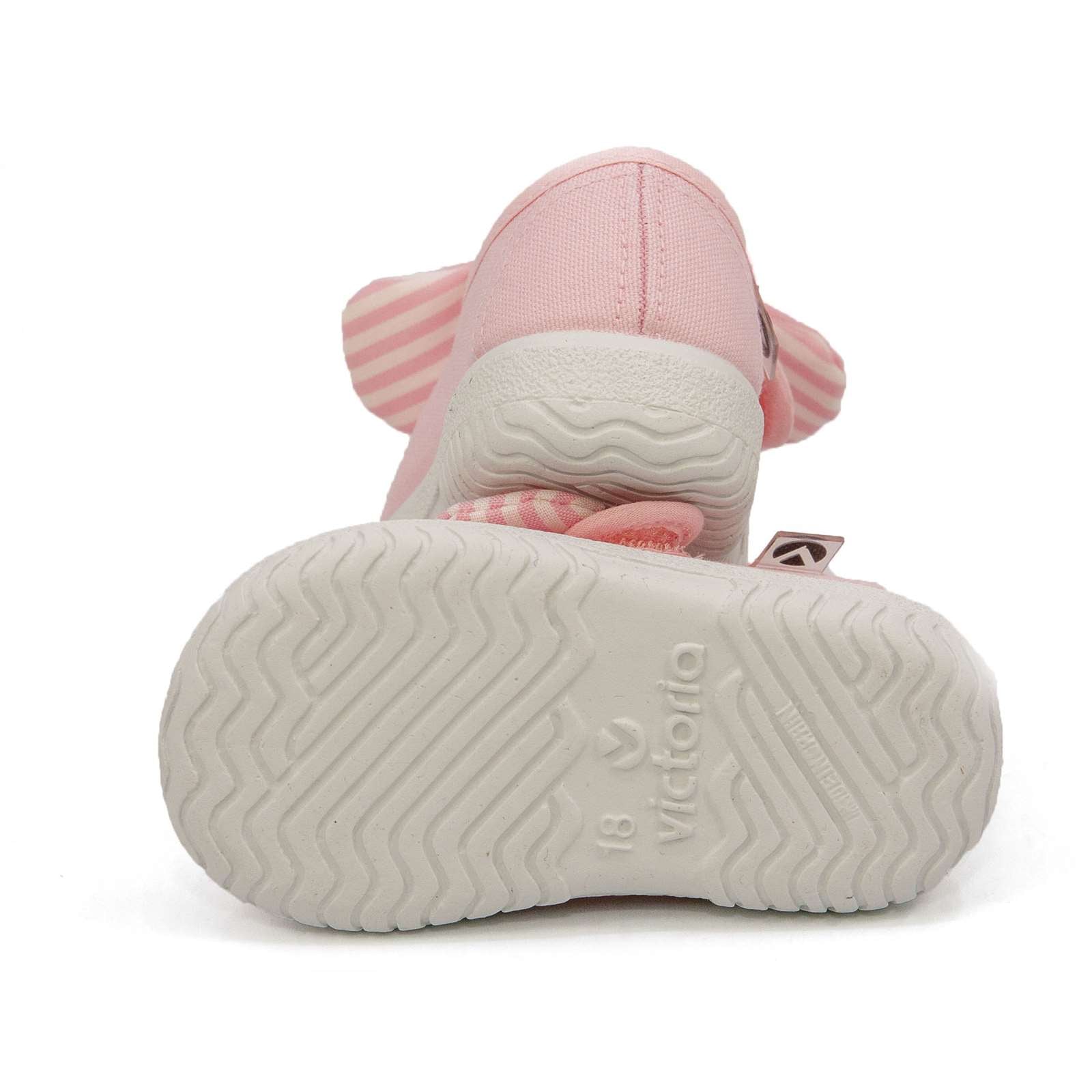 Victoria Toddler Slip On Canvas Bow Shoes