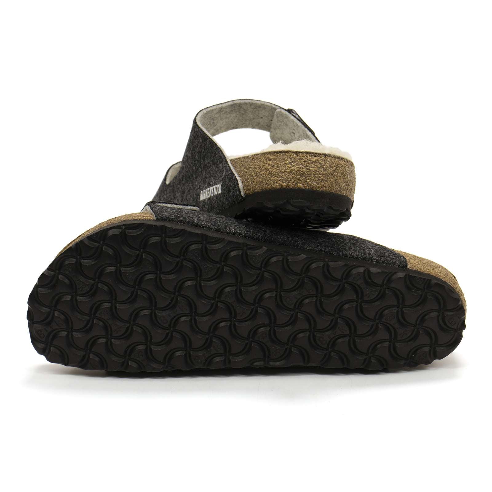 Birkenstock Men Arizona Rivet Wool Felt Sandals