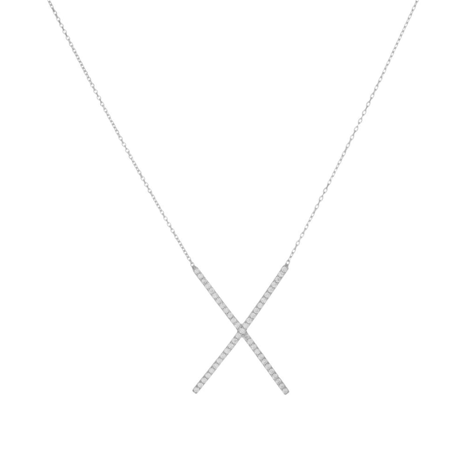 Athra Women X Necklace With Extension