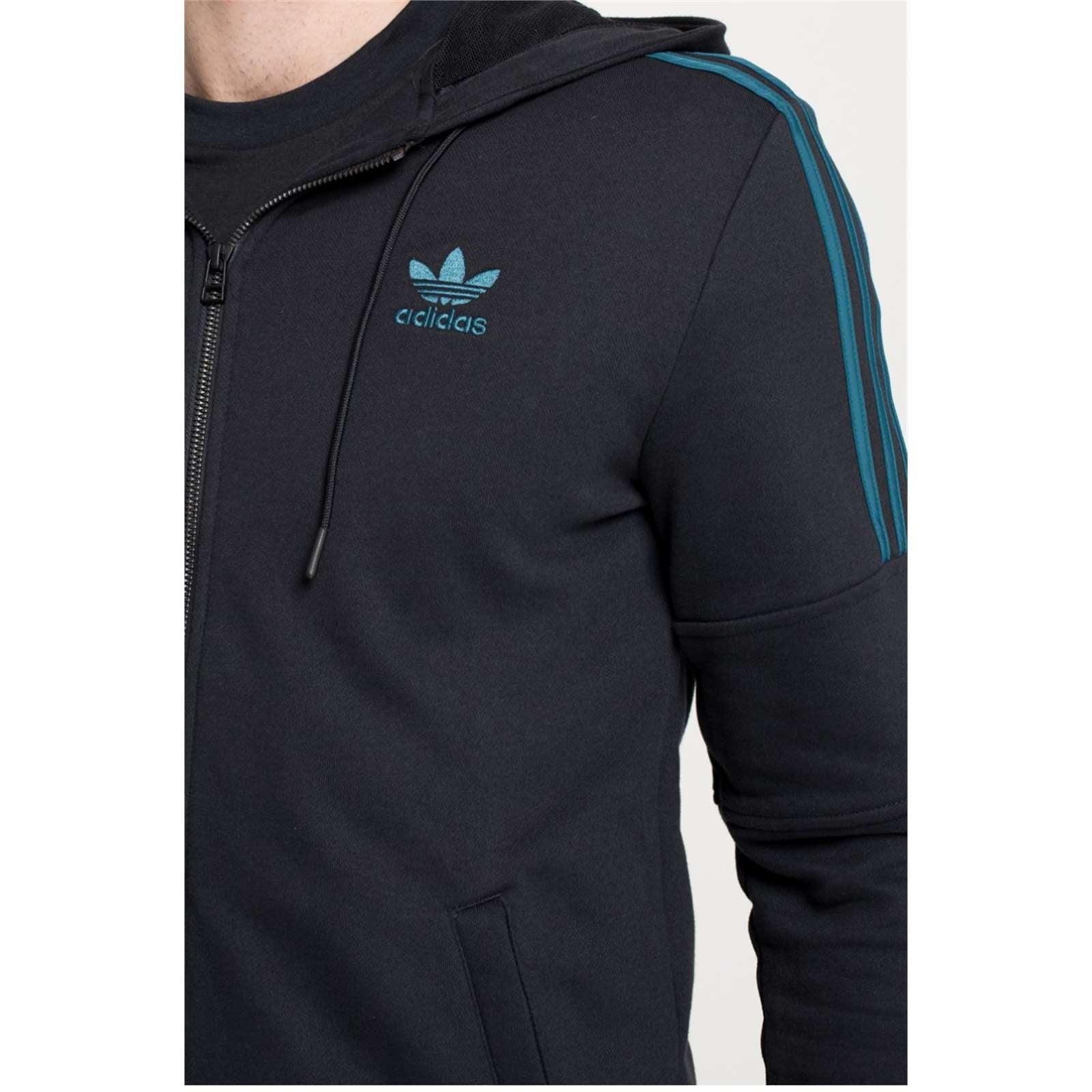 Adidas Men Ornamental Block Full Zip Hoodie