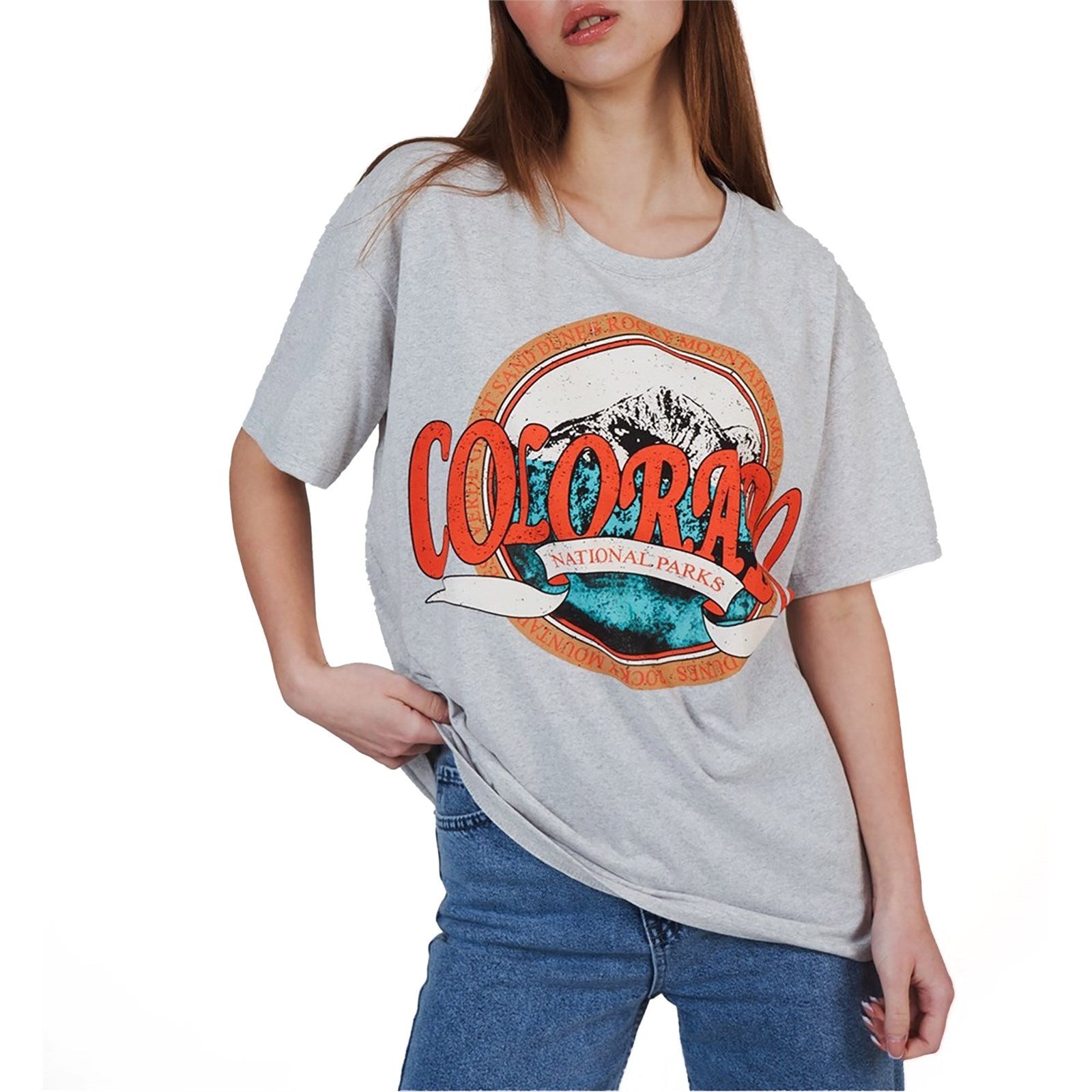 Ambar Women Colorado Printed Short Sleeve Tshirt