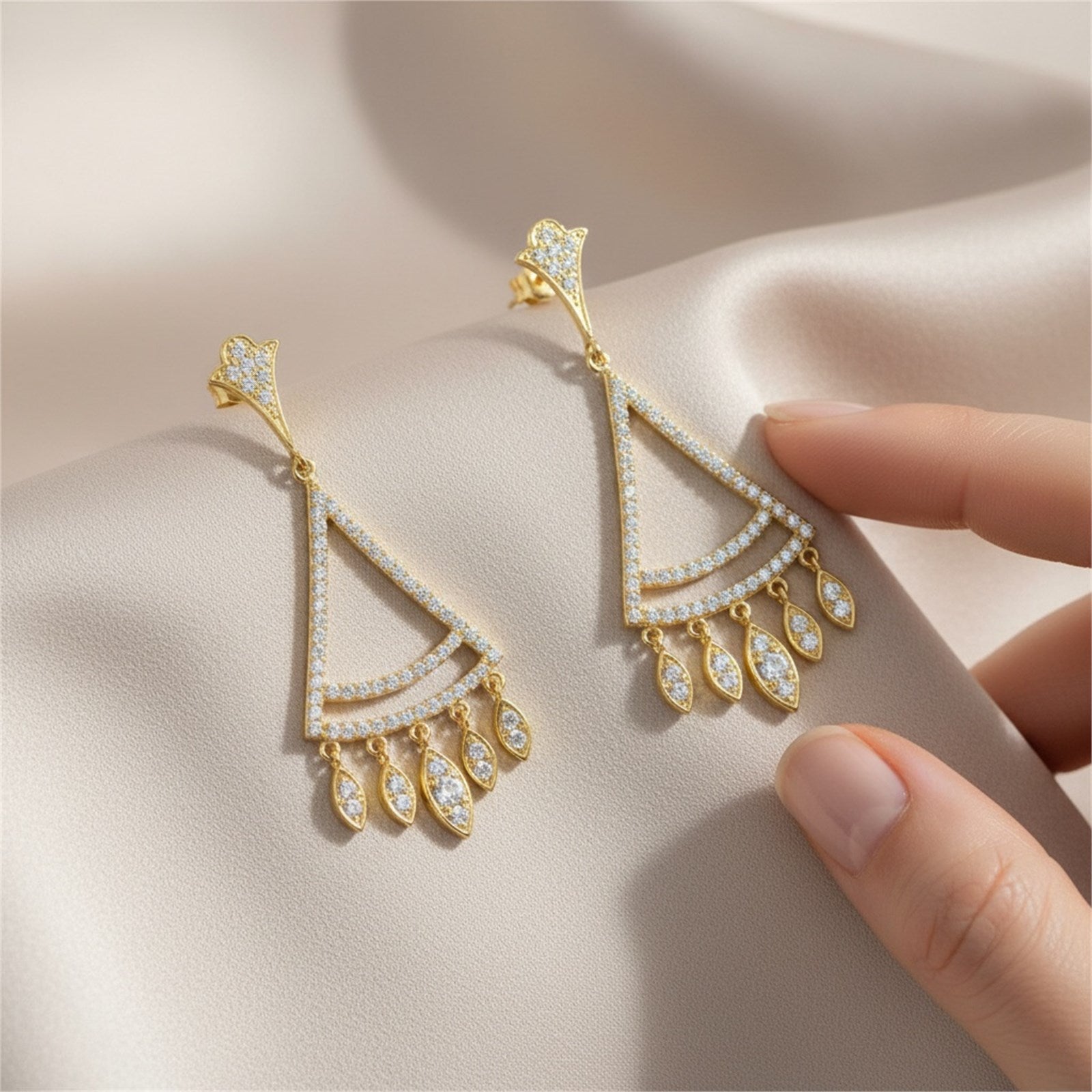 Athra Women Multi Marquise Drop Earring