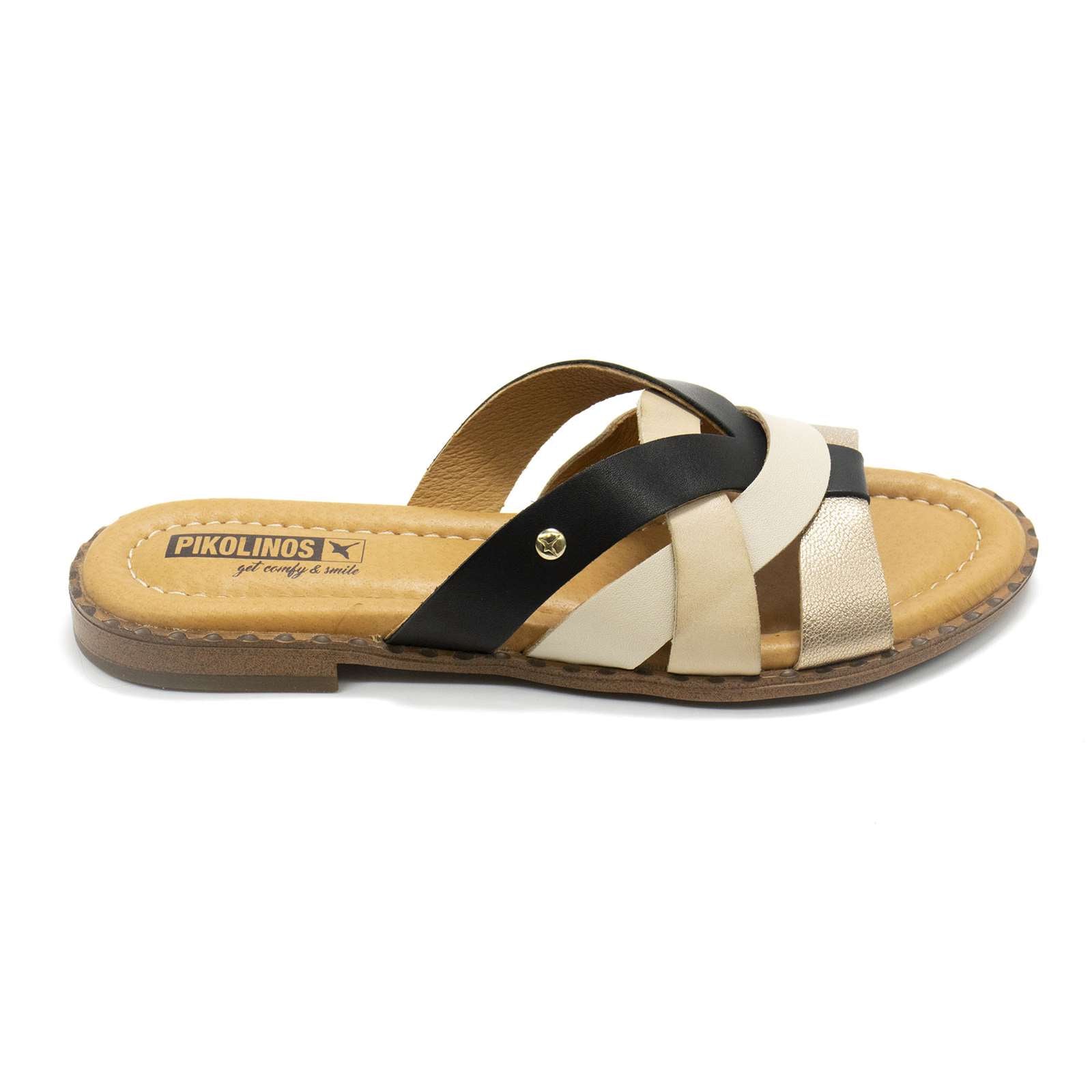 Pikolinos Women Algar Leather Slide Sandals