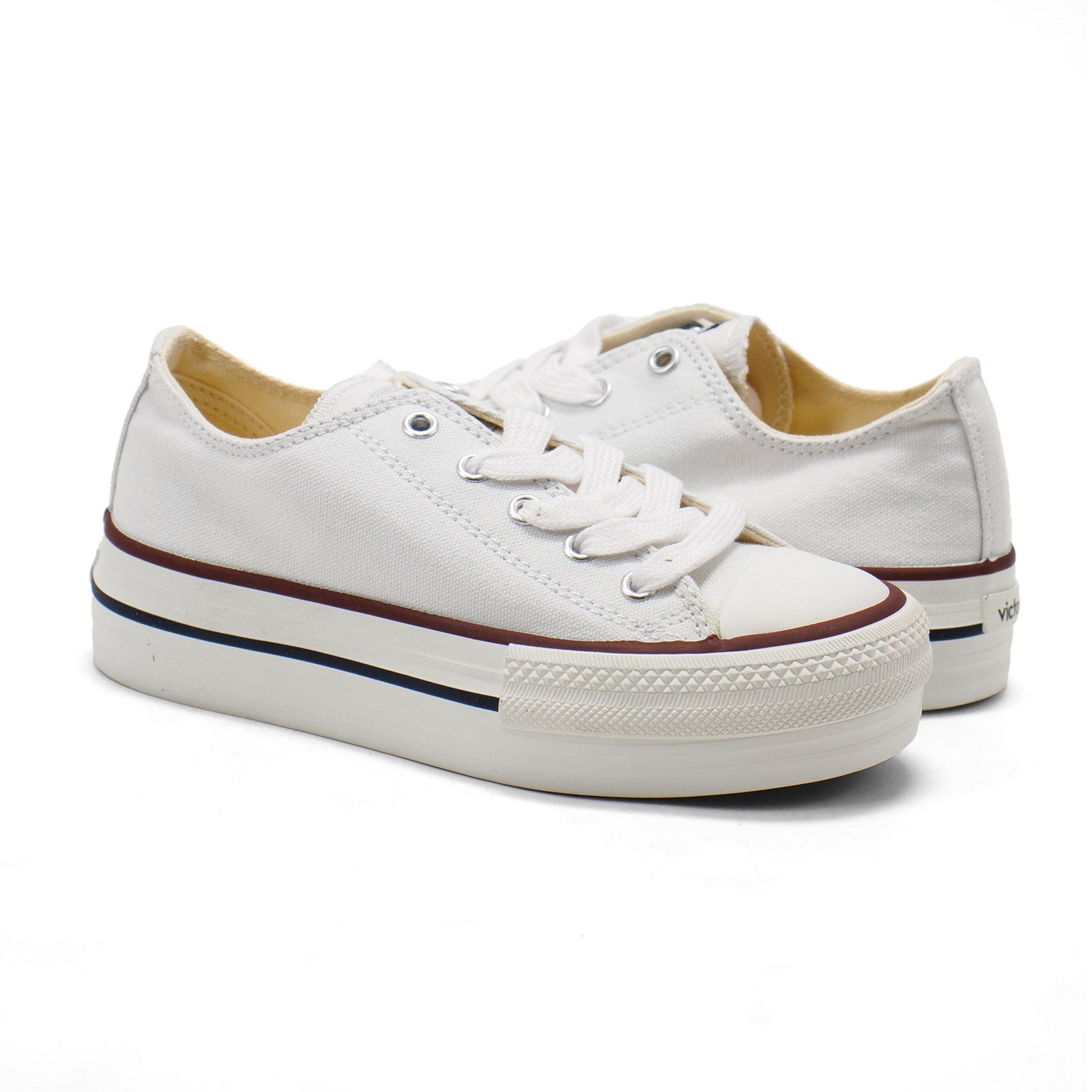 Victoria Girl Tribu Canvas Platform Trainers