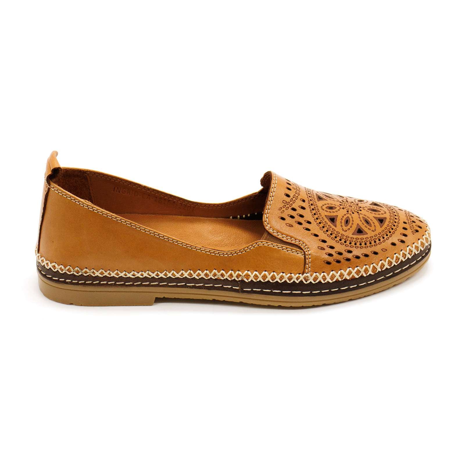 Spring Step Women Ingrid Perforated Leather Slip-On