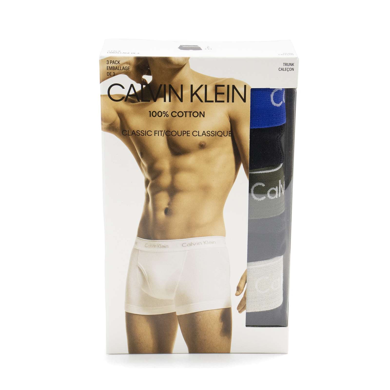 Calvin Klein Men Cotton Classic Fit 3-Pack Trunk